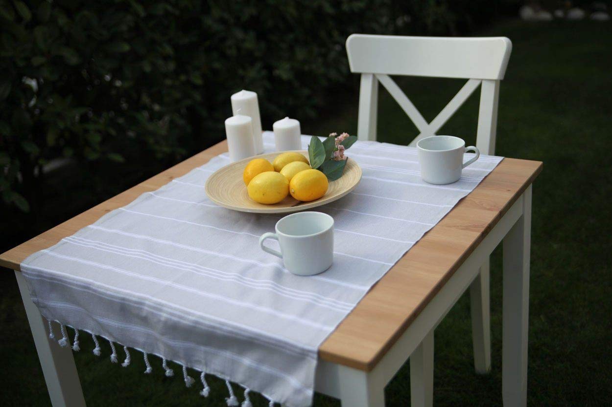 Premium Olive & Linen Bodrum Turkish Hand Towel - Soft Absorbent Kitchen Towel for Dishes, Drying Hands & Elegant Home Decor