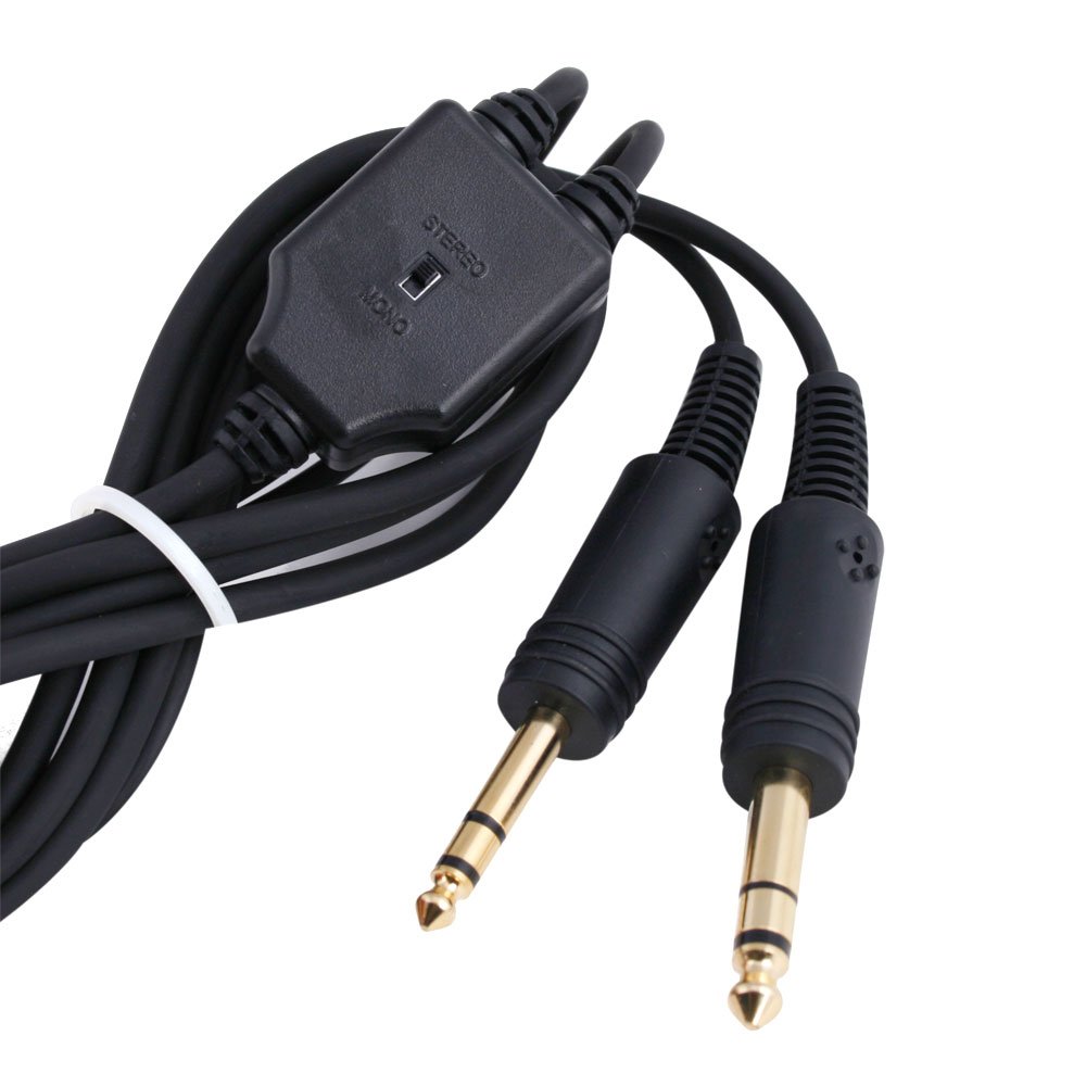 RA454 Black Aviation Stereo Pilot Headset - Durable & Noise-Reducing for General Aircraft - Perfect for Flight Training, Cockpit Communication & Long-Haul Flights