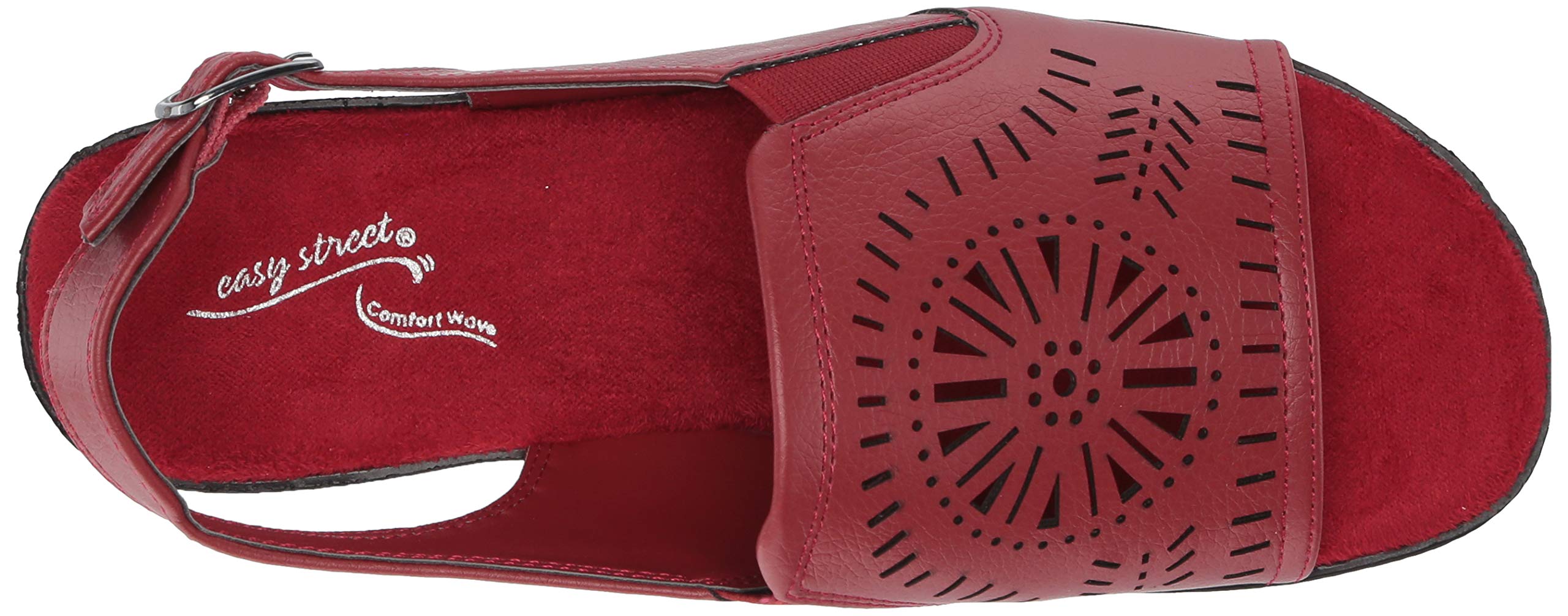 Easy Street Women's Rose Comfort Sandal with Cutouts - Breathable Summer Sandals for Women, Cushioned Arch Support, Lightweight Walking Shoes - Perfect for Beach, Vacation & Casual Outings