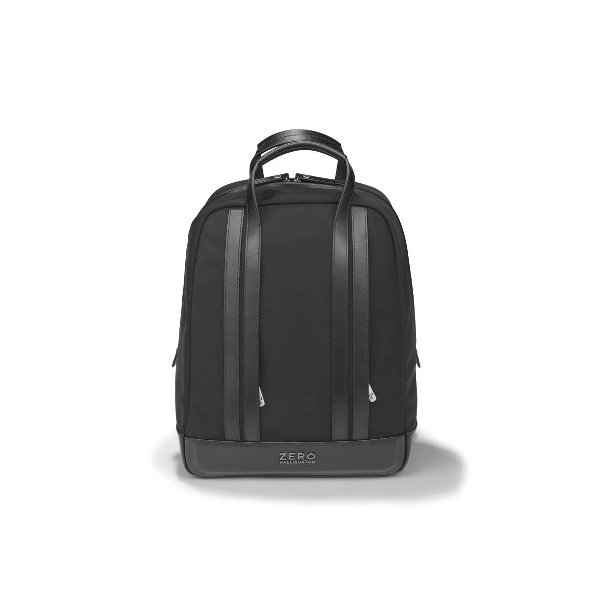 ZERO Halliburton The Journal Nylon Lightweight Backpack - Small Black Daypack for Travel, Work & School | Durable Water-Resistant Laptop Backpack for Men & Women