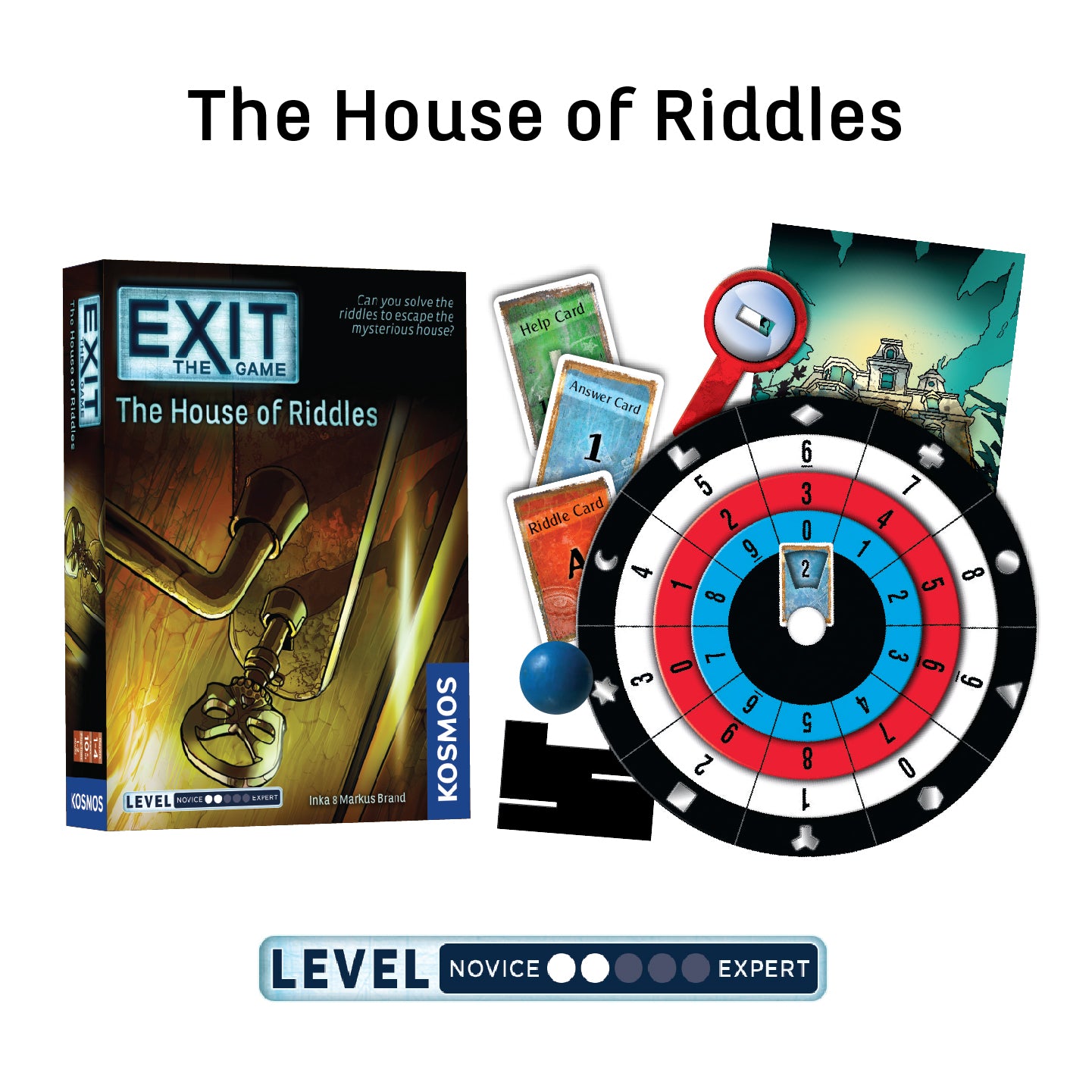 EXIT: The Game - Beginner Bundle | 4 Escape Room Adventures: The Haunted Roller Coaster, Sunken Treasure, Mysterious Museum & House of Riddles | Perfect for Family Game Nights & Team Building Activities