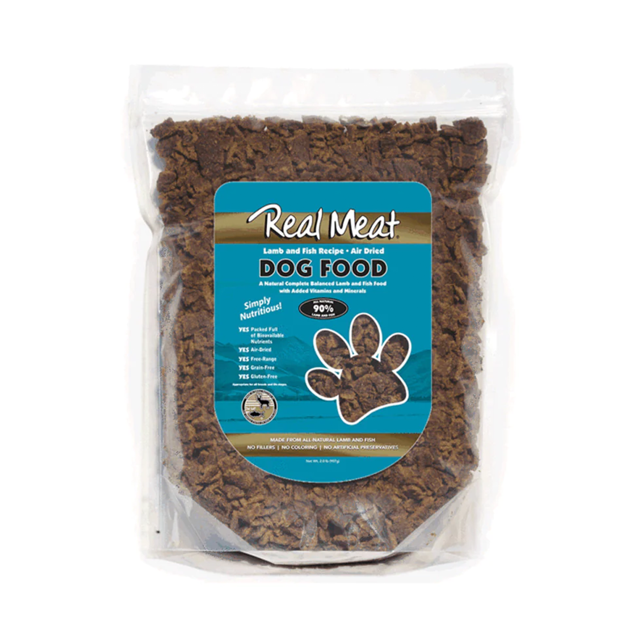 Premium Air-Dried Lamb & Fish Dog Food - High Protein, Grain-Free Natural Treats for Training, Rewards & Digestive Health