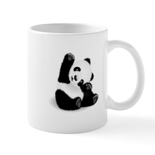 White - Baby Panda Mugs