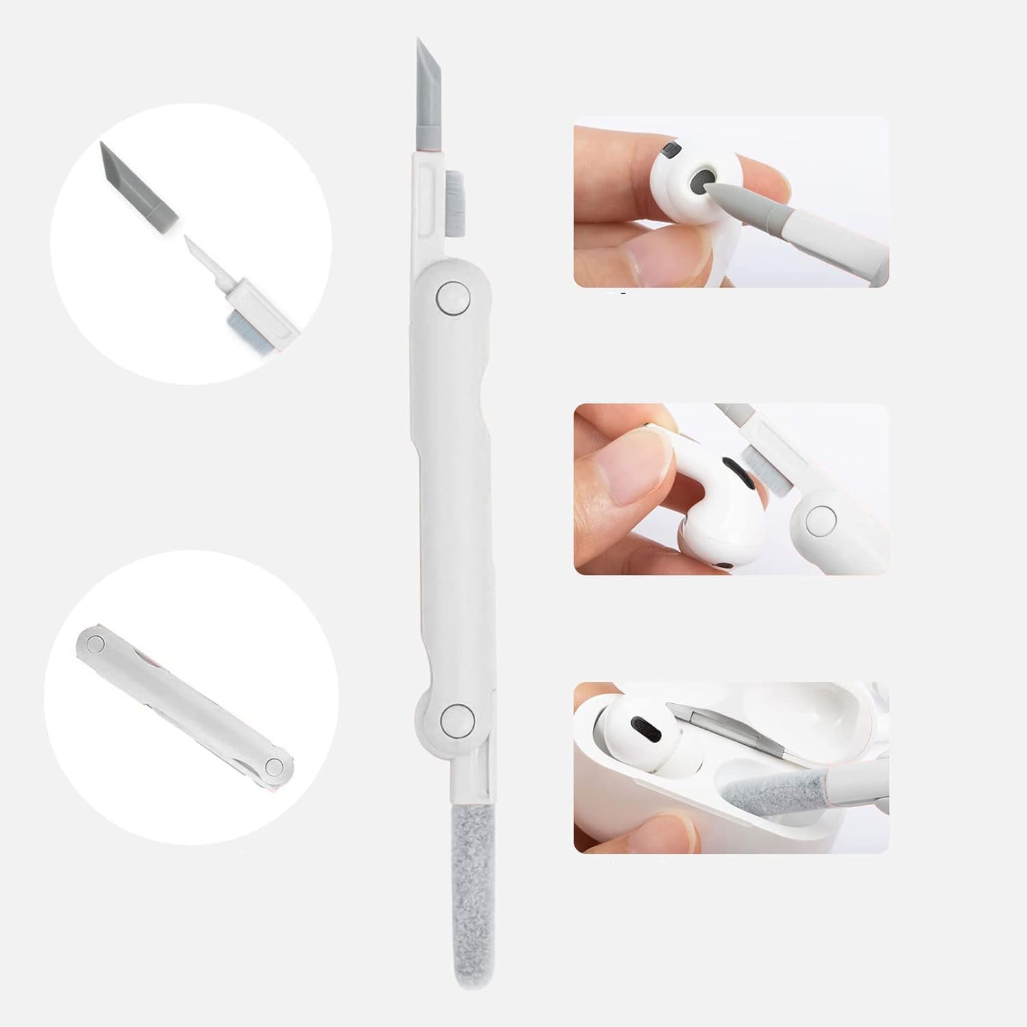 Professional Laptop Keyboard Cleaner Kit - Electronics Screen Cleaning Tool with Earbud Cleaner Pen & Camera Lens Pen - Perfect for MacBook, iPad, iPhone, Cell Phone & PC Monitor - Keep Your Devices Spotless for Work, Gaming & Entertainment