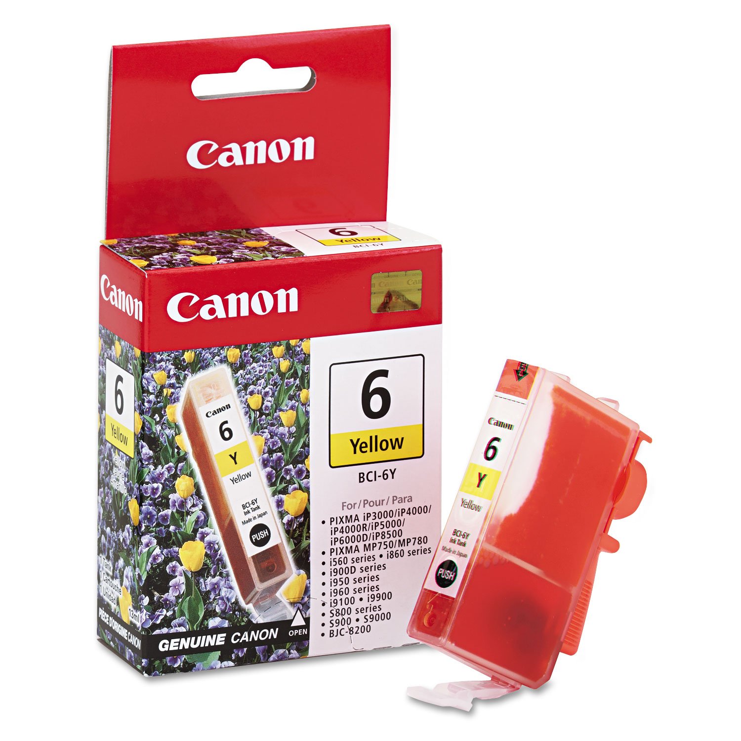Canon BCI-6 YELLOW Ink Cartridge - Compatible with MP760/MP750/MP780 Printers - High-Quality Replacement for Home & Office Printing