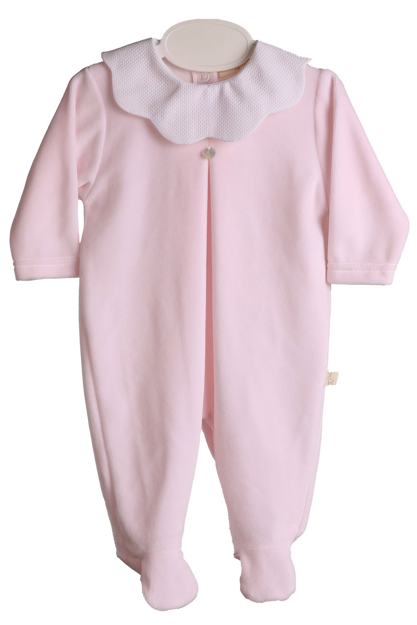 True Scalloped Collar Velour Sleepsuit for Women - Soft & Cozy Winter Pajama Set - Perfect for Christmas, Lounge Wear & Bedtime Comfort