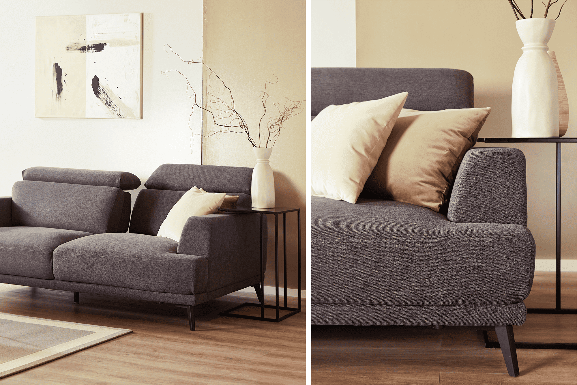 Extendable 2-Meter Sofa SUN - Comfortable & Spacious Living Room Furniture for Home & Office Use