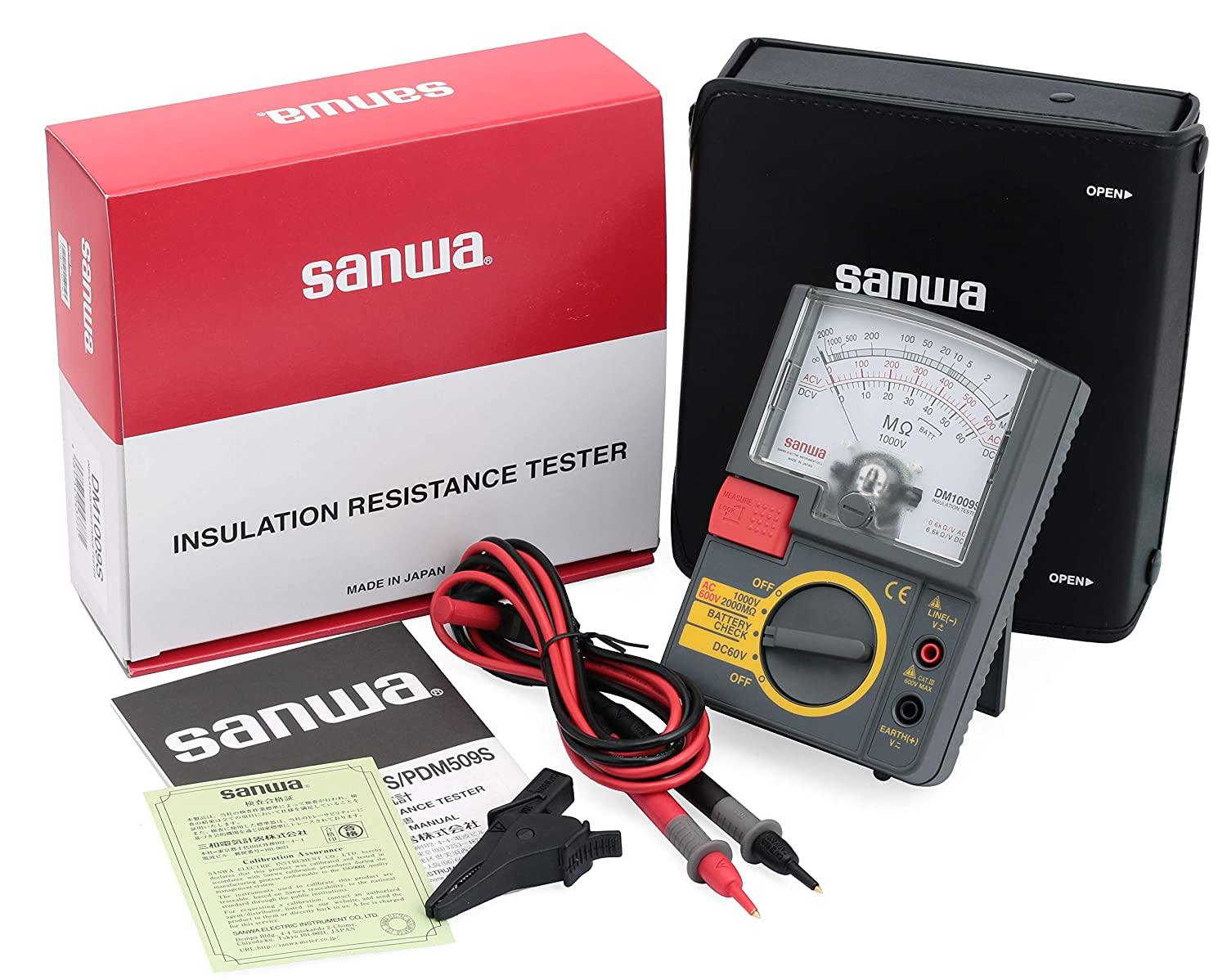 DM1009S 1000V Analog Insulation Tester - Portable Insulation Resistance Meter for Electrical Safety Testing | Perfect for Electricians, HVAC Technicians & Industrial Maintenance