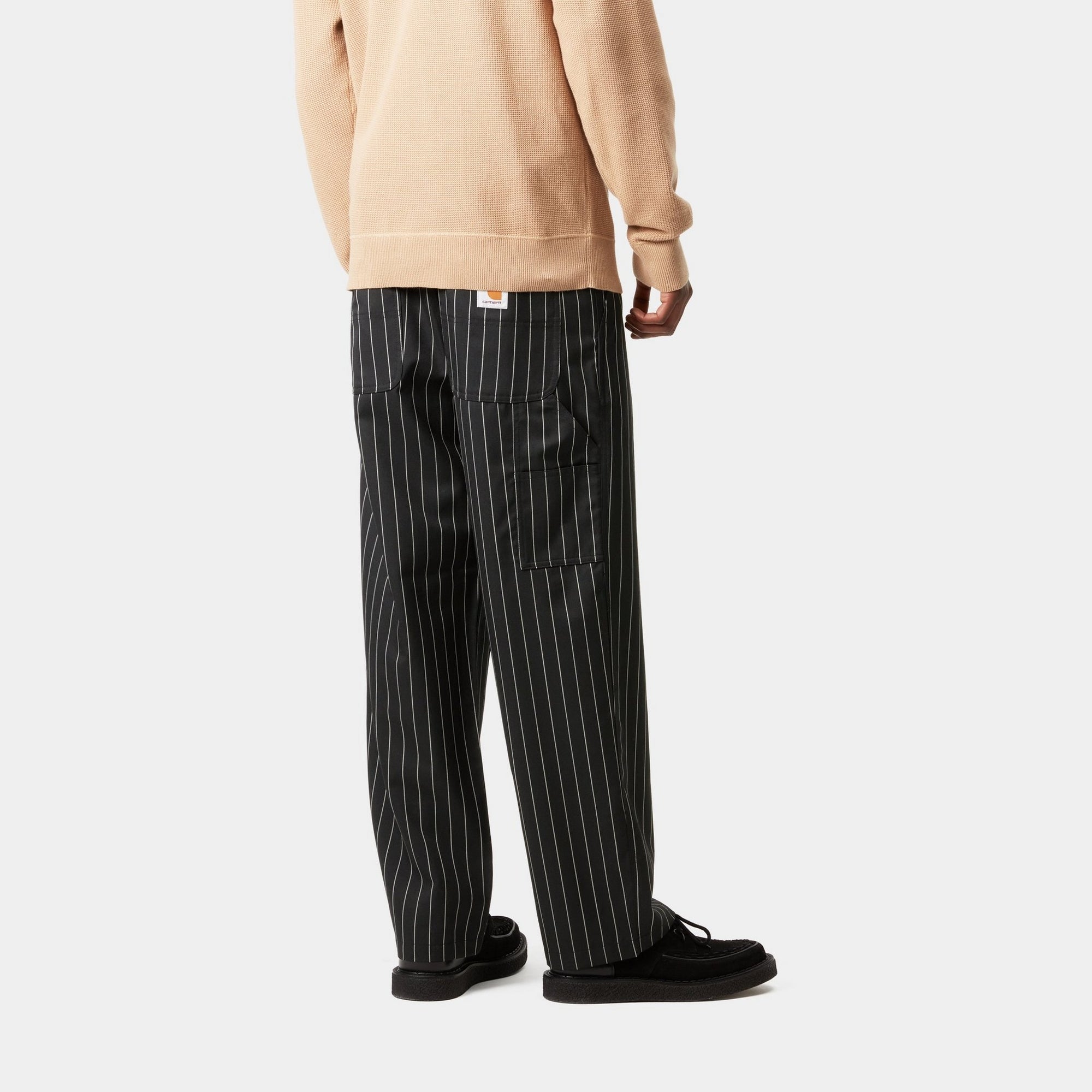 Seaton Pants for Men - Black Wax Stripe Casual Trousers | Comfortable & Stylish for Work, Travel & Everyday Wear