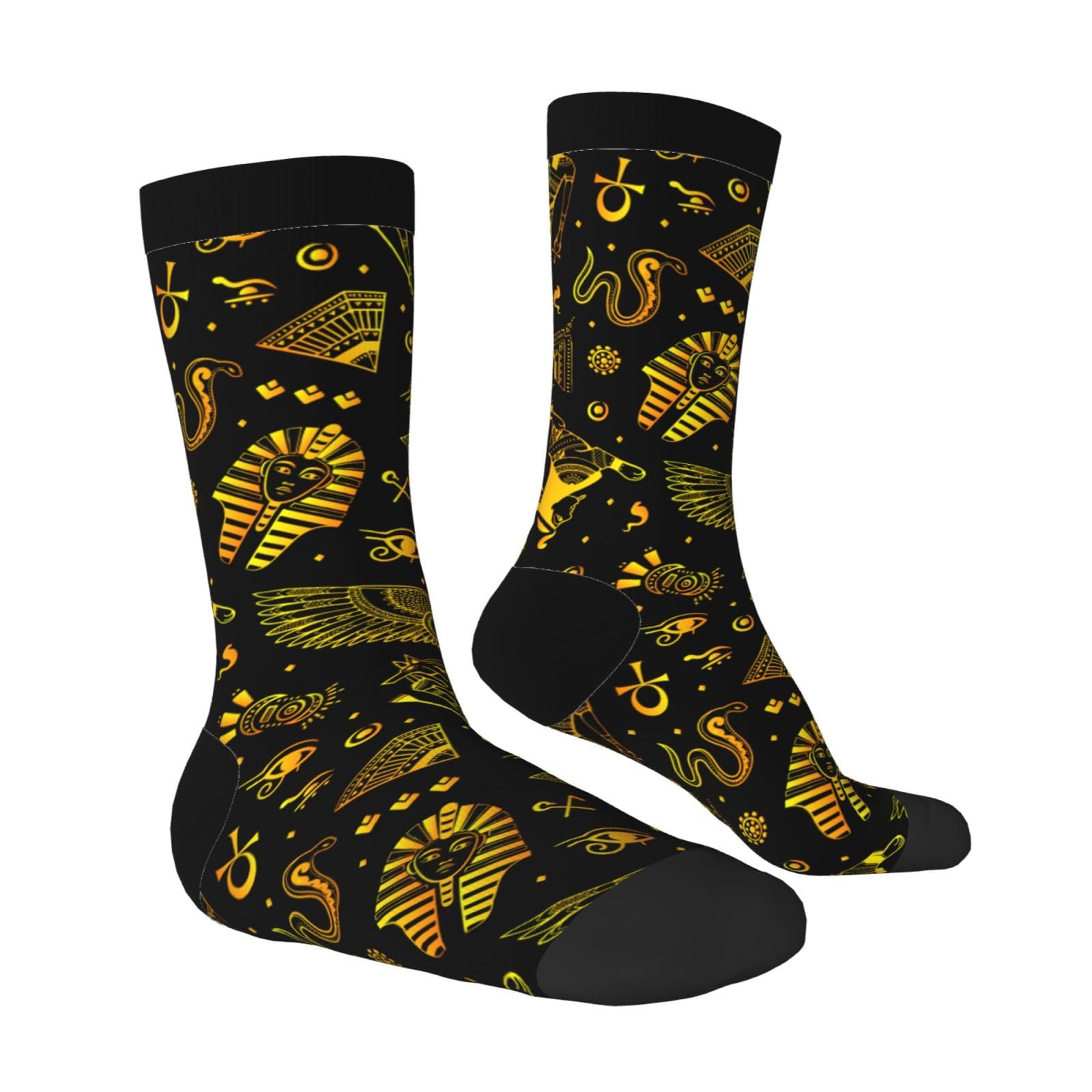 Bassyil Novelty Crew Socks - Fun Crazy Dress Socks for Women & Men - Comfortable Casual Socks for Work, Party, and Everyday Wear