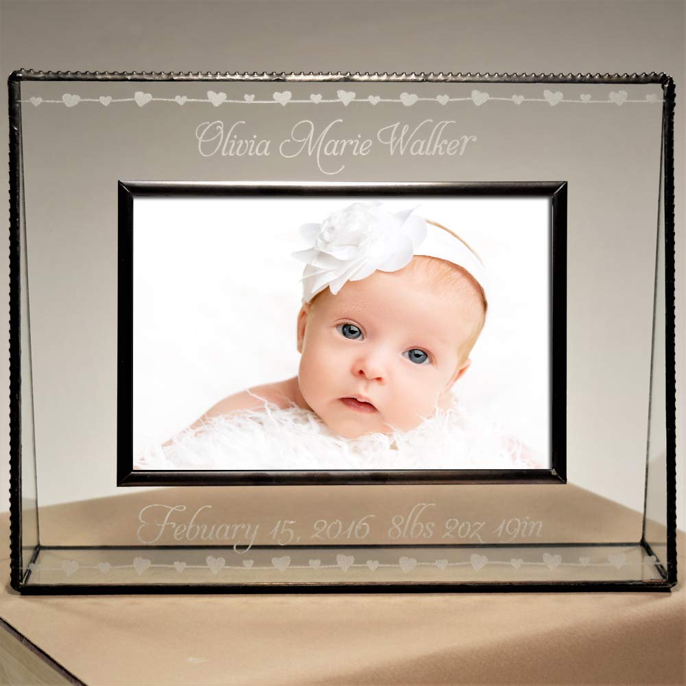 Personalized Baby Keepsake Frame 4x6 for New Parents - Nursery Decor & Gift Idea