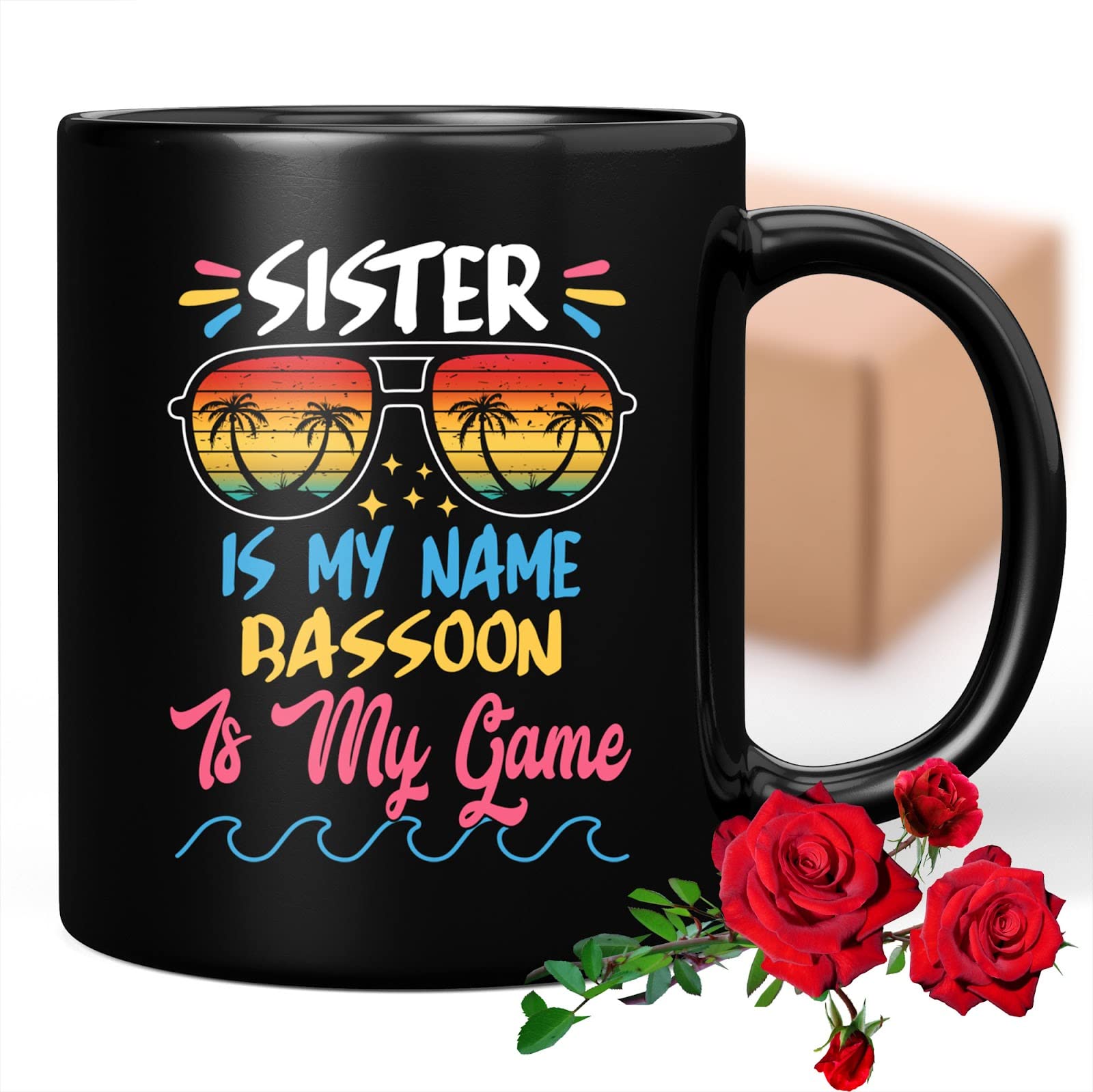 Funny Coffee Mug Gift - 'Coffee Mug Is My Name Bassoon Is My Game' Novelty Cup for Men, Women, Coworkers & Music Lovers | Perfect Birthday, Christmas Present | Great for Office Use, Music Practice & Gift Giving