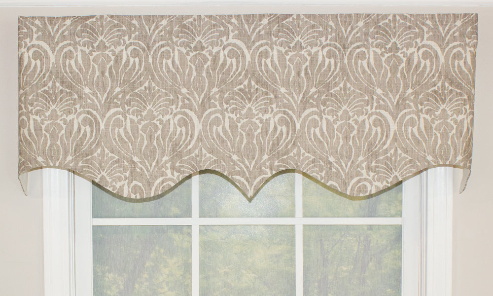 Elegant Sasha Regal Valance - Premium Window Valance for Living Room, Bedroom & Dining Room Decor - Perfect for Home & Office Interior Design