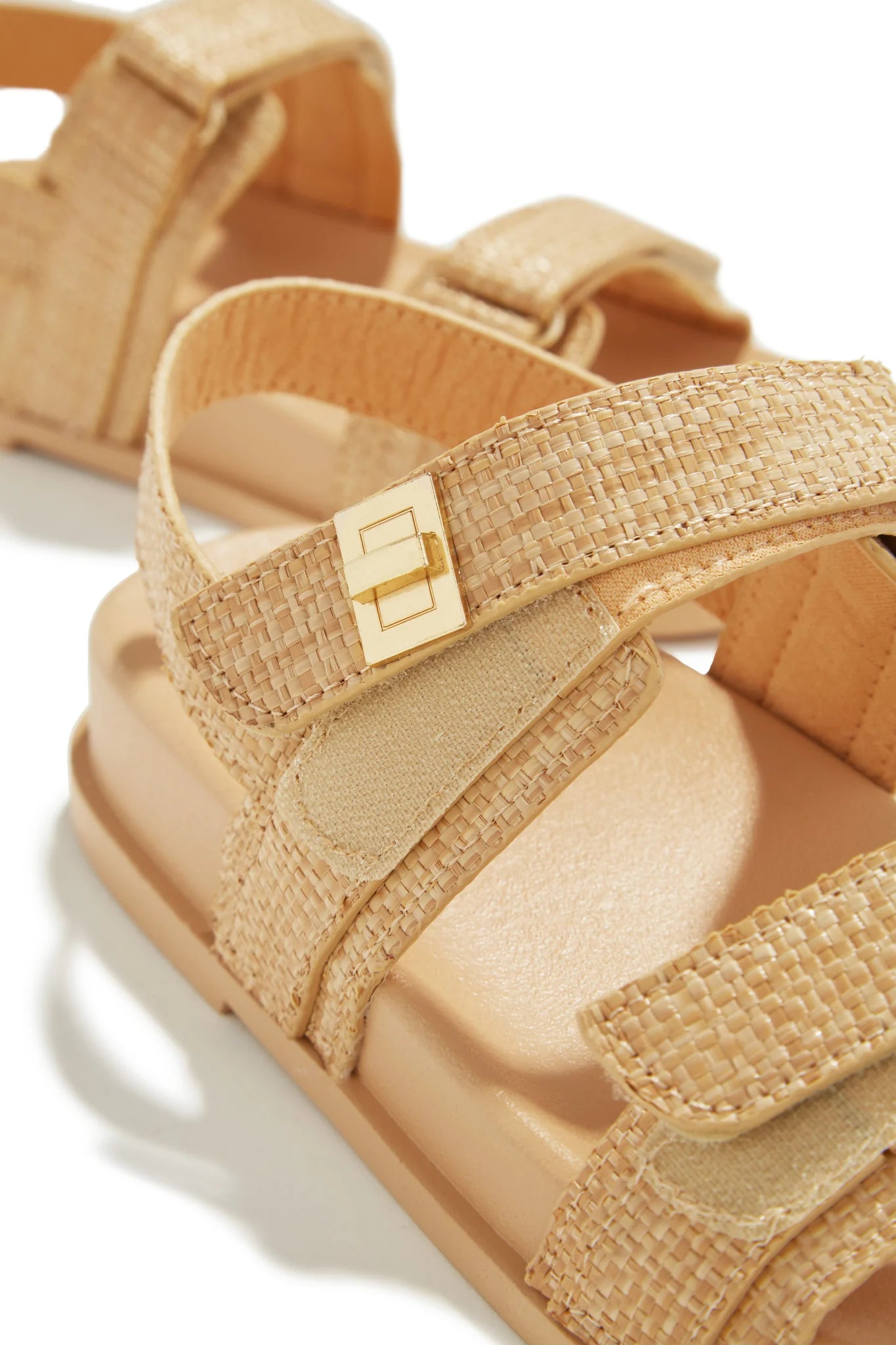 Clarita Women's Chunky Sandals - Natural Color Comfortable Platform Sandals for Summer, Beach, and Casual Outfits