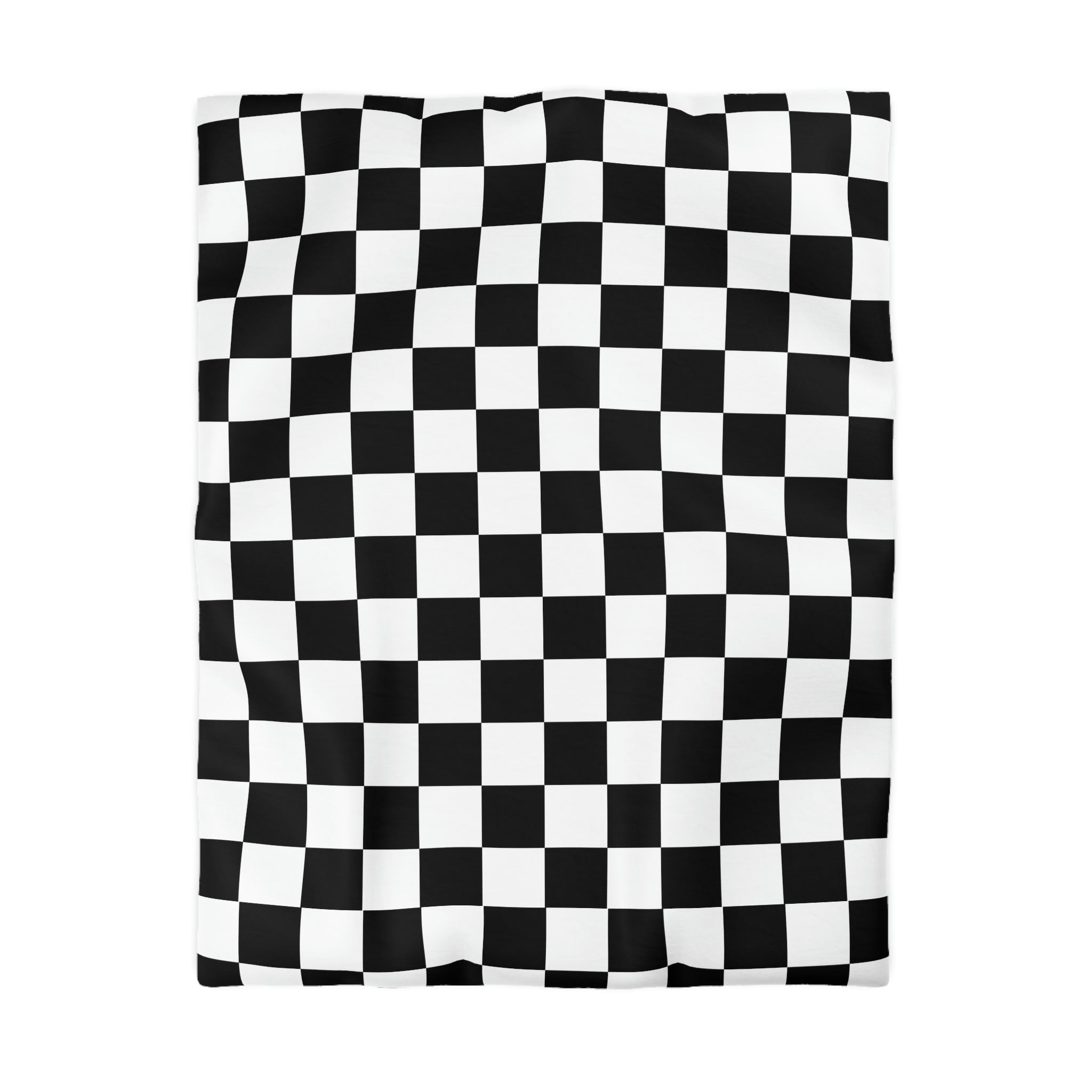 Checkered Duvet Cover Set - Soft Microfiber Bedding in 4 Sizes (Twin, Full, Queen, King) - Stylish Check Pattern for Modern Bedrooms & Guest Rooms