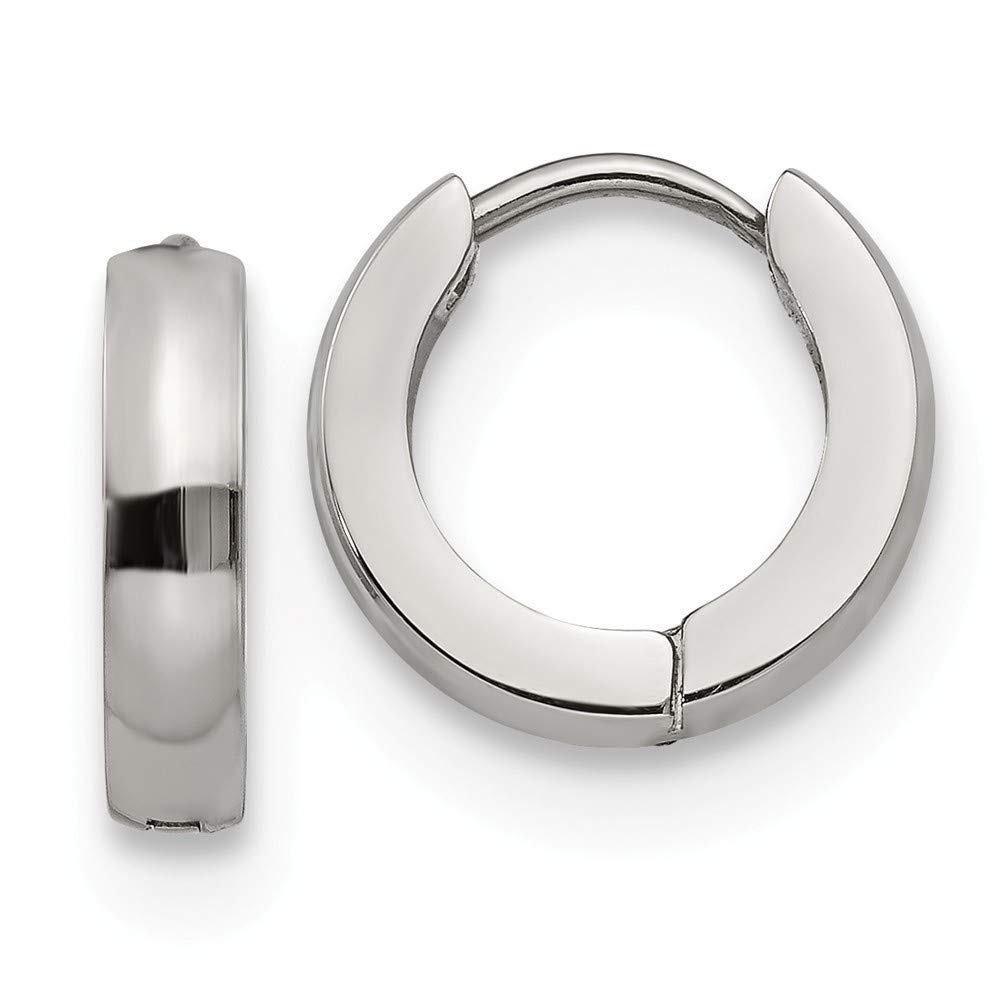 Stainless Steel Polished Hinged Hoop Earrings for Women - 2.2mm to 7mm Sizes, Hypoallergenic Jewelry Gift for Her - Perfect for Parties, Weddings & Everyday Wear