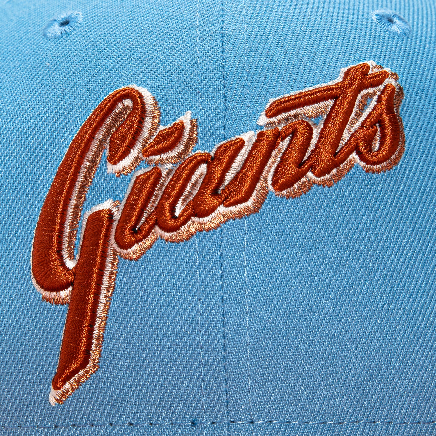 New Era 59Fifty San Francisco Giants 60th Anniversary Patch Baseball Cap - Light Blue, Burnt Orange & Metallic Copper - Perfect for Baseball Games, Fan Collections & Streetwear Fashion