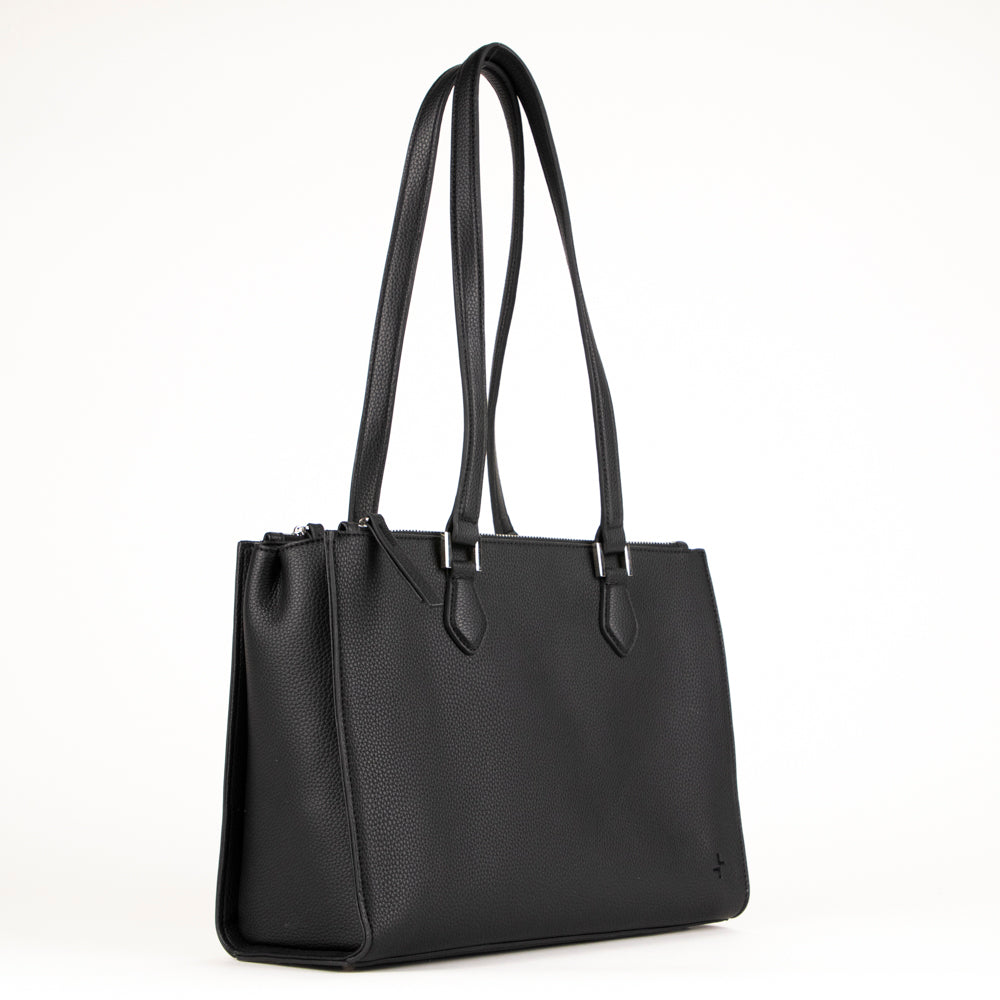 Premium RFID Blocking Leather Tote Bag for Women - Anti-Theft Travel & Work Purse - Stylish Crossbody & Shoulder Bag for Commuting, Shopping & Office Use