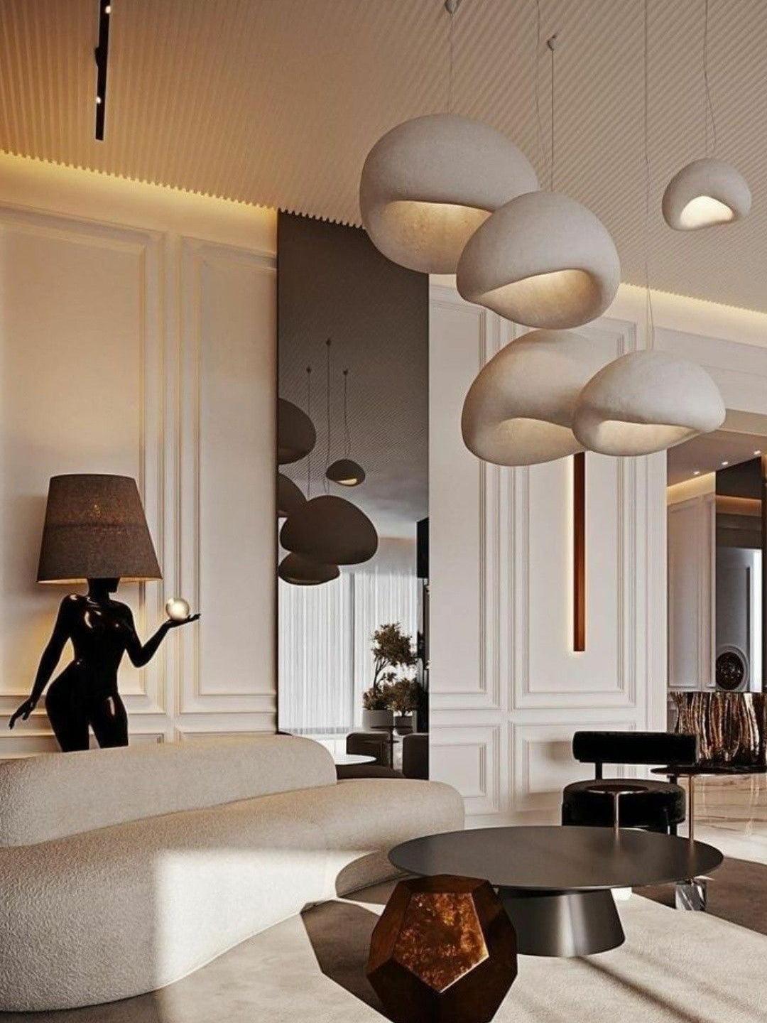 Khmara Rough Combination Chandelier - Modern Industrial Ceiling Light Fixture for Dining Room, Living Room & Bedroom Decor