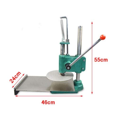 Commercial Stainless Steel Pizza Dough Press Machine - Manual Pastry Roller & Dough Sheeter for Bread, Pizza Crust - Perfect for Pizzerias, Bakeries & Home Kitchens