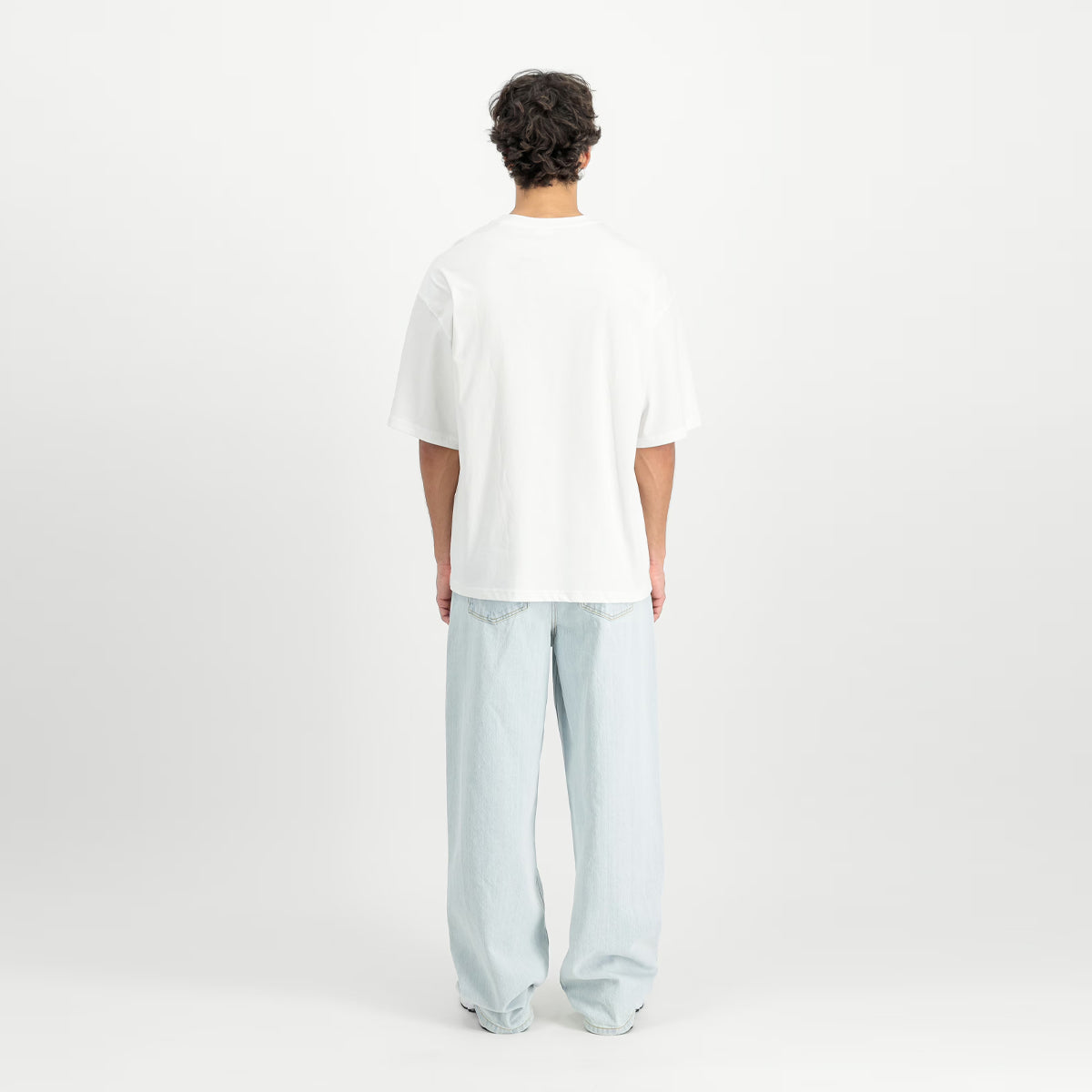 Alpha Industries Studio Edition White T-Shirt for Men | Premium Cotton Crew Neck Tee | Casual Wear & Street Style Outfits (X156550, White)
