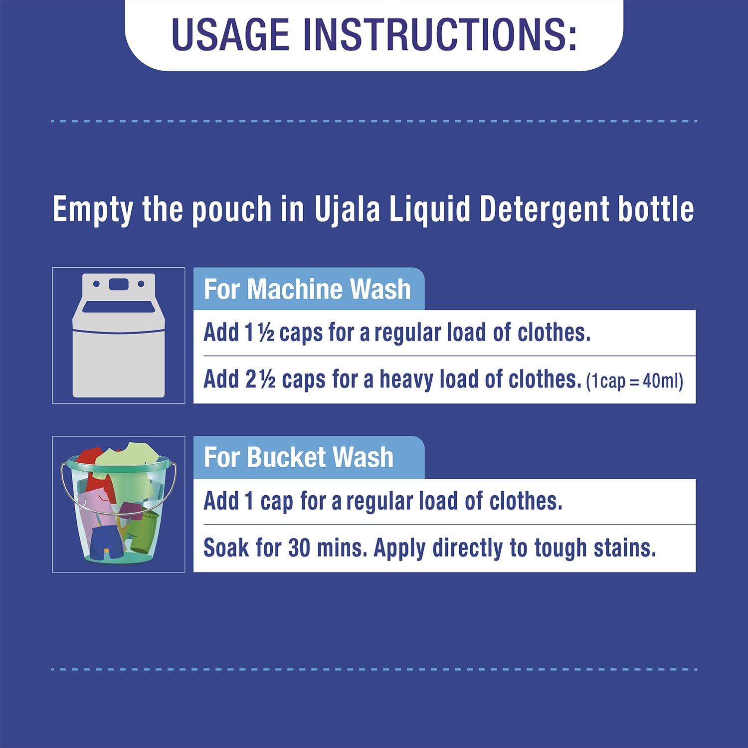 Ujala Top Load Liquid Detergent Super Saver 2L Refill Pack - Powerful Stain Removal, Color Protection & Fresh Fragrance | Best for Bucket Washing & Top Load Machines | Perfect for Family Laundry, Heavy-Duty Cleaning & Everyday Use