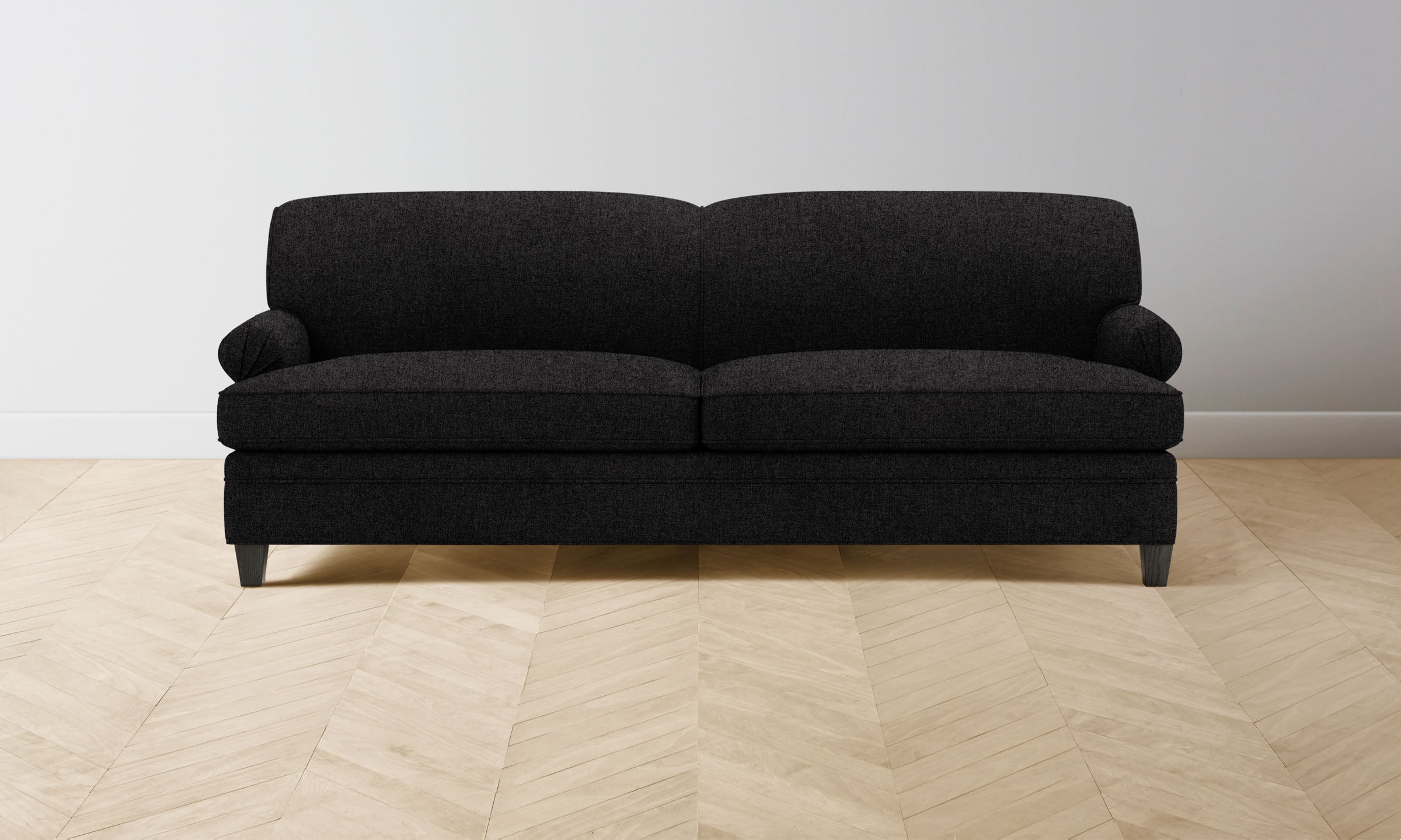 Carmine Sofa - Italian Brushed Wool Upholstered Modern Living Room Couch for Cozy Home & Office Comfort