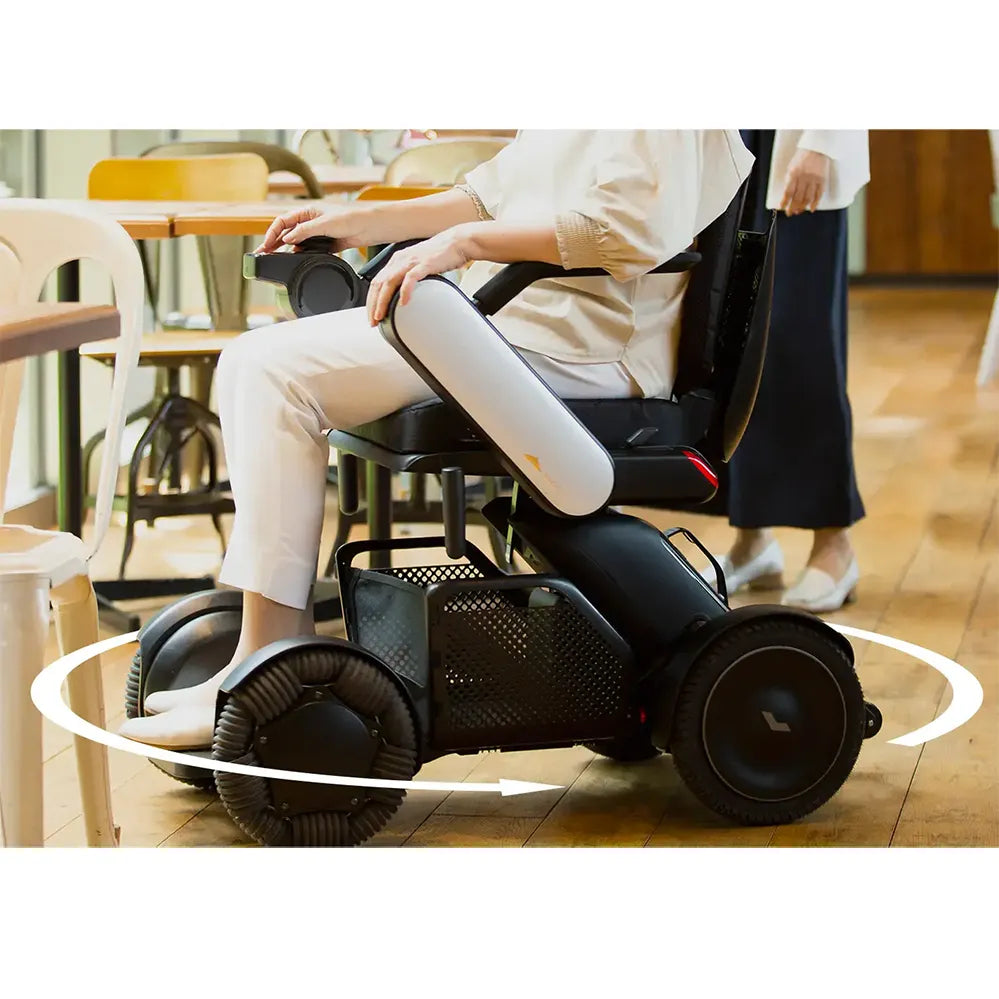 Whill Model C2 Power Wheelchair - Lightweight, Foldable Electric Mobility Scooter for Adults & Seniors - Indoor & Outdoor Use for Shopping, Travel & Daily Activities