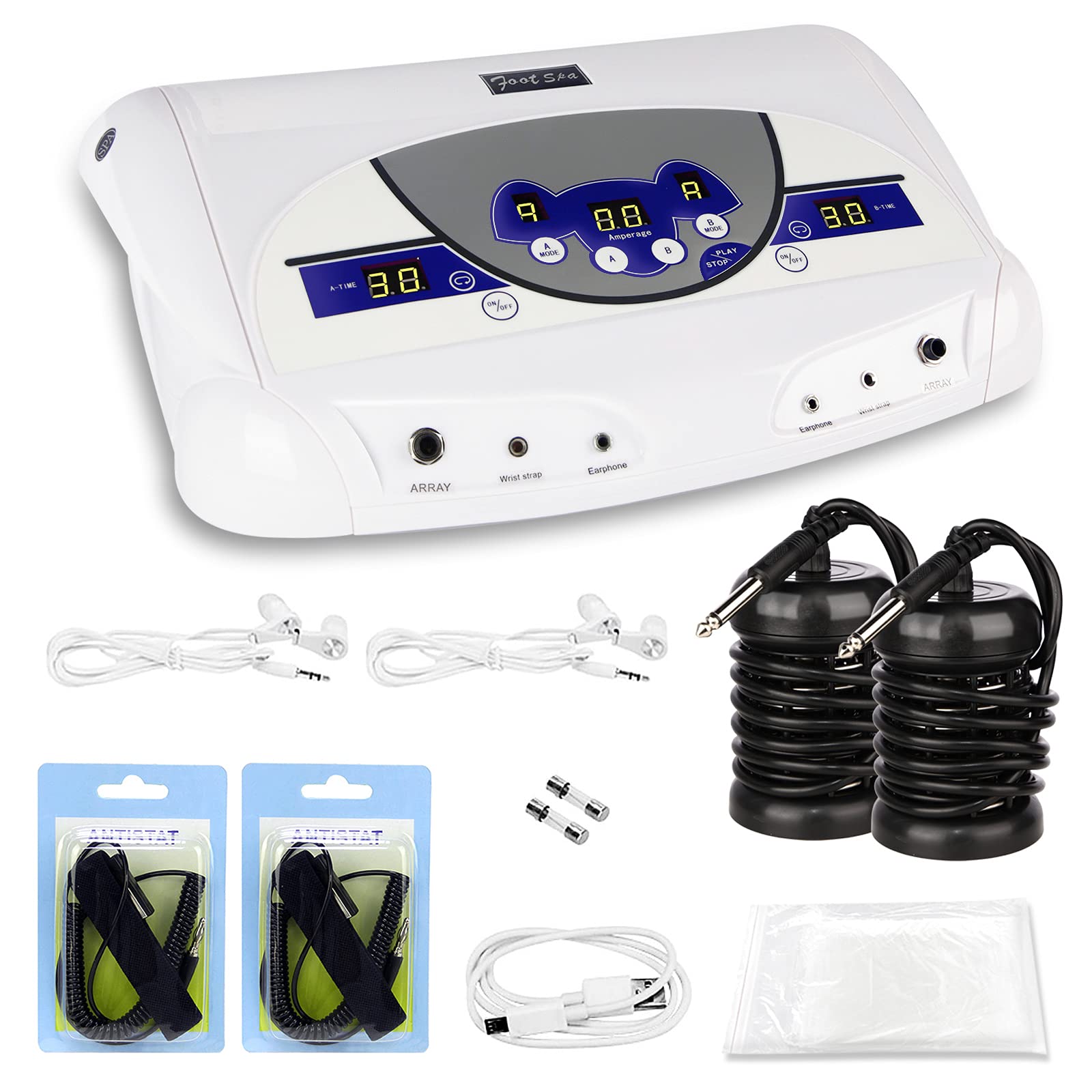 Dual Foot Spa Detox Machine - Ionic Foot Bath with MP3 Player for Home Relaxation & Beauty Care | Perfect for Stress Relief & Self-Care Routine