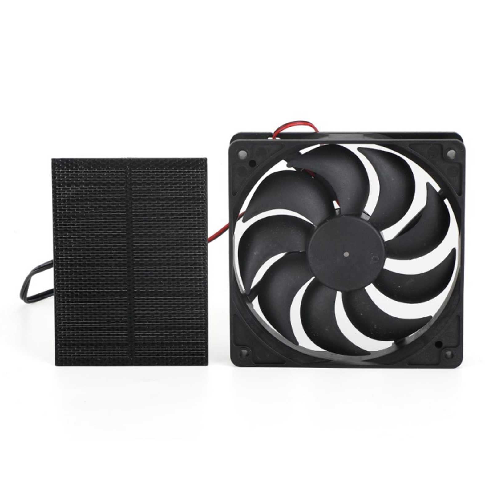HSART 12V Solar Powered Exhaust Fan - IP65 Waterproof RV Ventilation Fan with Solar Panel Kit - Perfect for Campers, Trailers, and Off-Grid Living