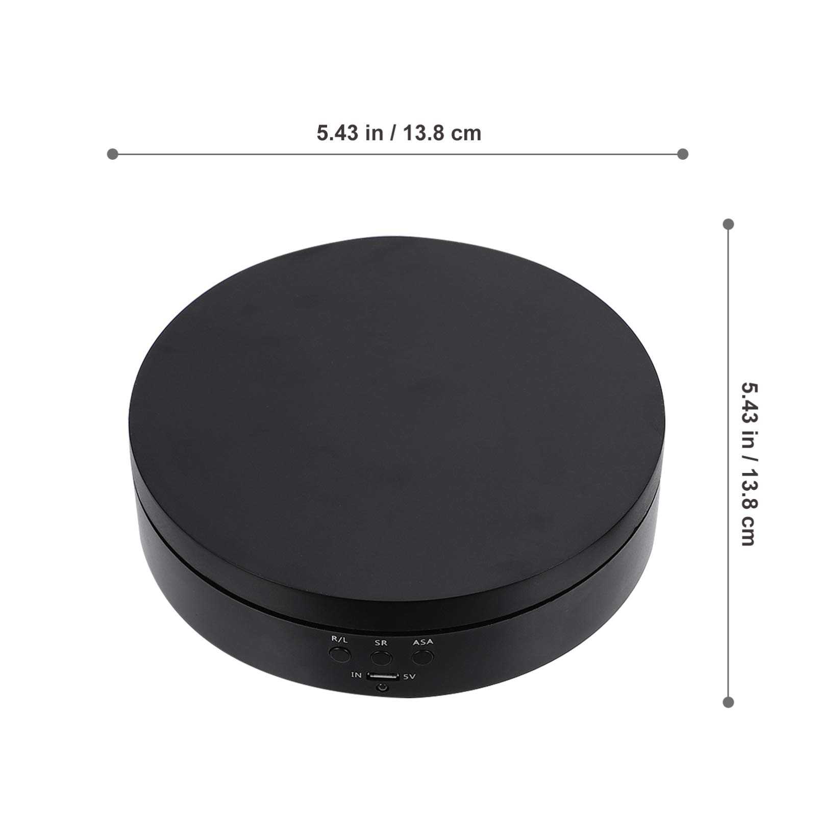 360° Automatic Rotating Display Stand - Electric Turntable for Jewelry, Cosmetics & Photography | ABS Swivel Base | Perfect for Product Showcase, Vanity Organizer & Ecommerce Visuals