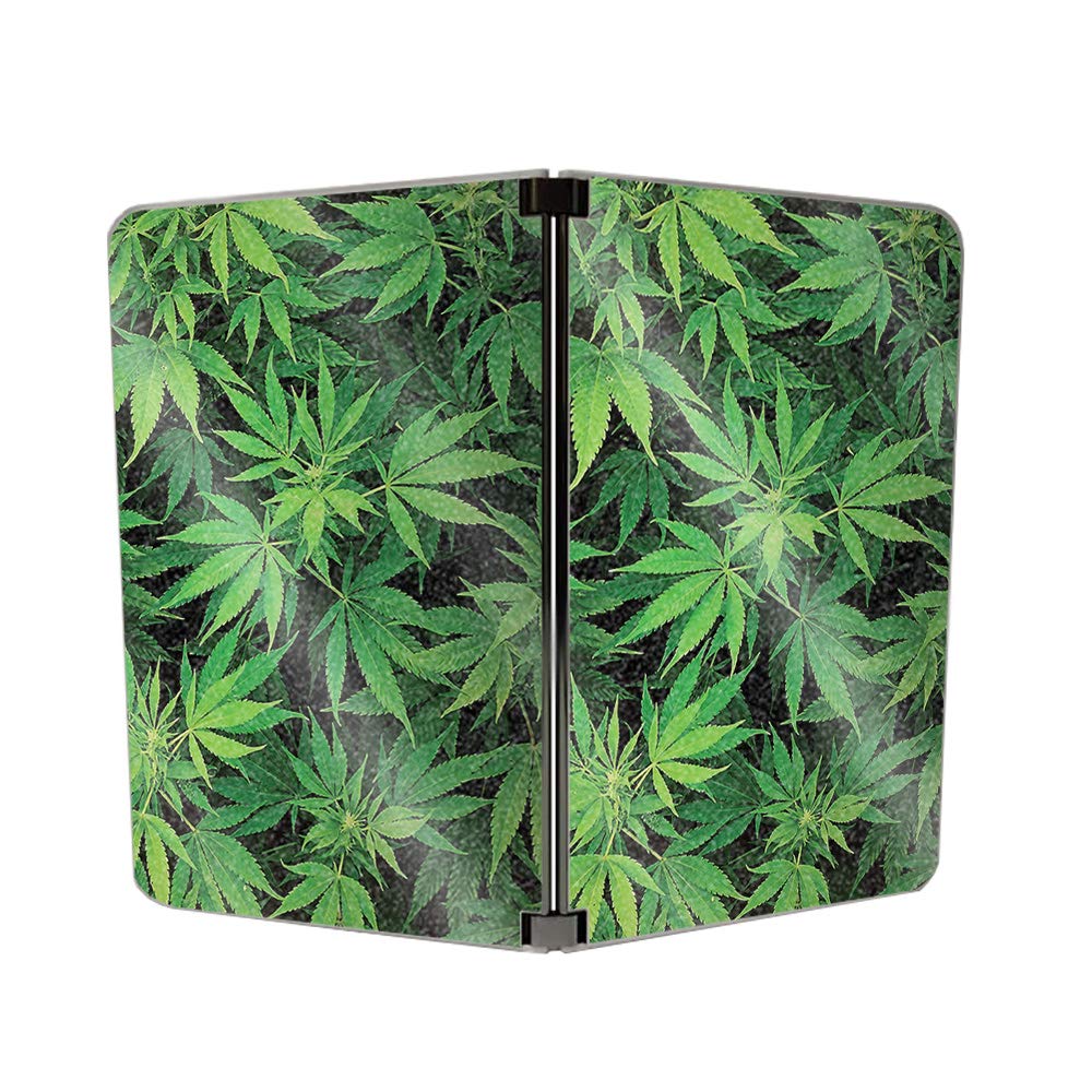 MightySkins Glossy Glitter Skin Cover for Microsoft Surface Duo - Weed Design | Protective & Durable High-Gloss Finish | Easy to Apply & Remove | Made in USA | Perfect for Personalization, Office Use & Travel Protection