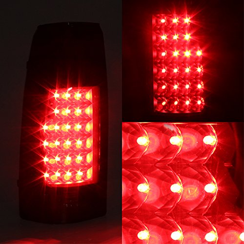 AKKON Replacement Tail Lights for 1988-1998 Chevy/GMC C/K 10 Pickup Truck - Driver & Passenger Side Brake Lamps - Perfect for Restoration Projects & Nighttime Safety Upgrades
