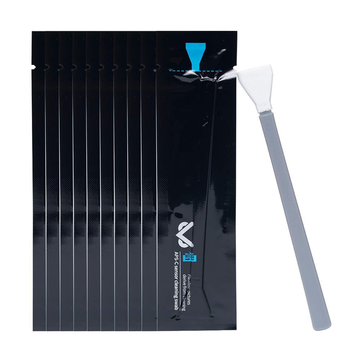 VSGO VS-S02-E APS-C Digital Camera Sensor Cleaning Kit - 10 Clean Swabs with Sensor Cleaner Solution & Travel Optical Cleaning Kit for DSLR, Mirrorless Cameras - Perfect for Professional Photographers & Travel Enthusiasts
