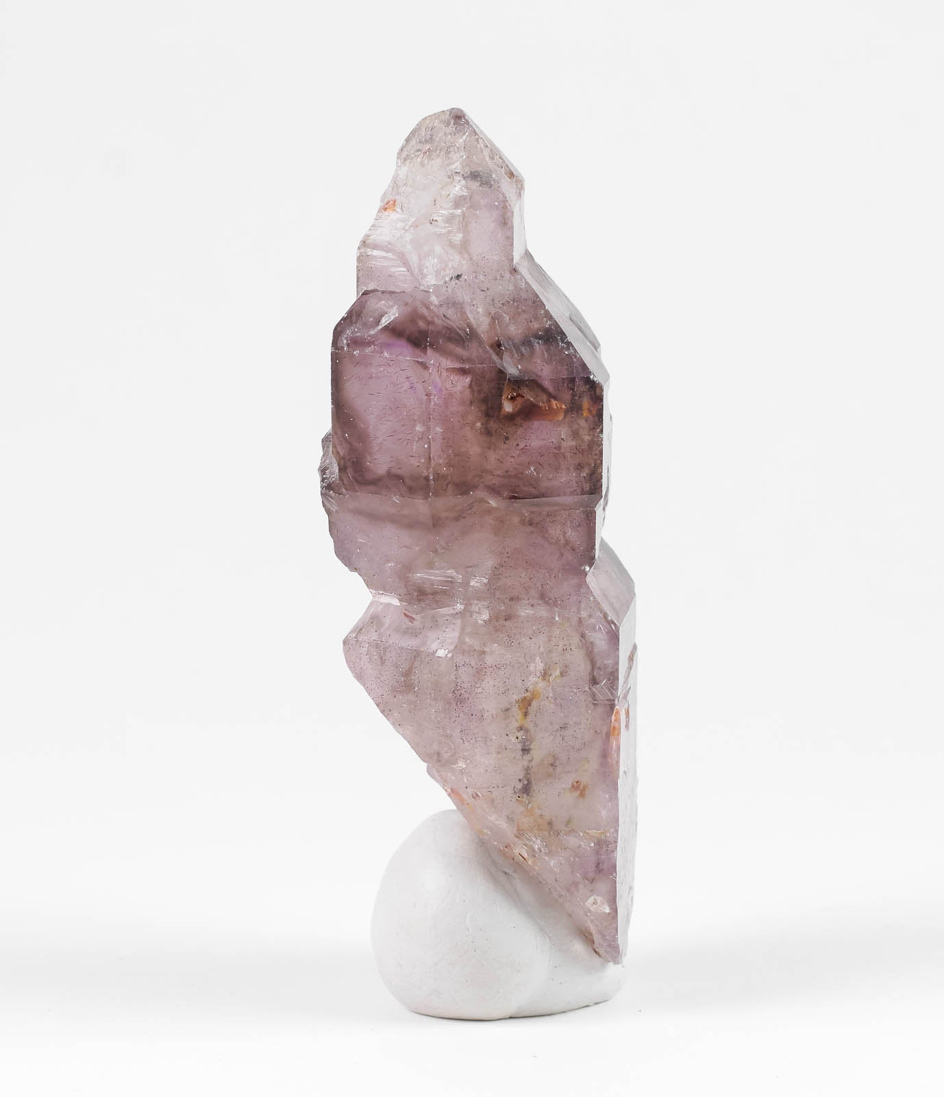Natural Amethyst with Red Hematite Needles - Raw Crystal Birthstone, Unique Gift for Women & Men, Boho Home Decor | Perfect for Meditation, Healing & Spiritual Practices