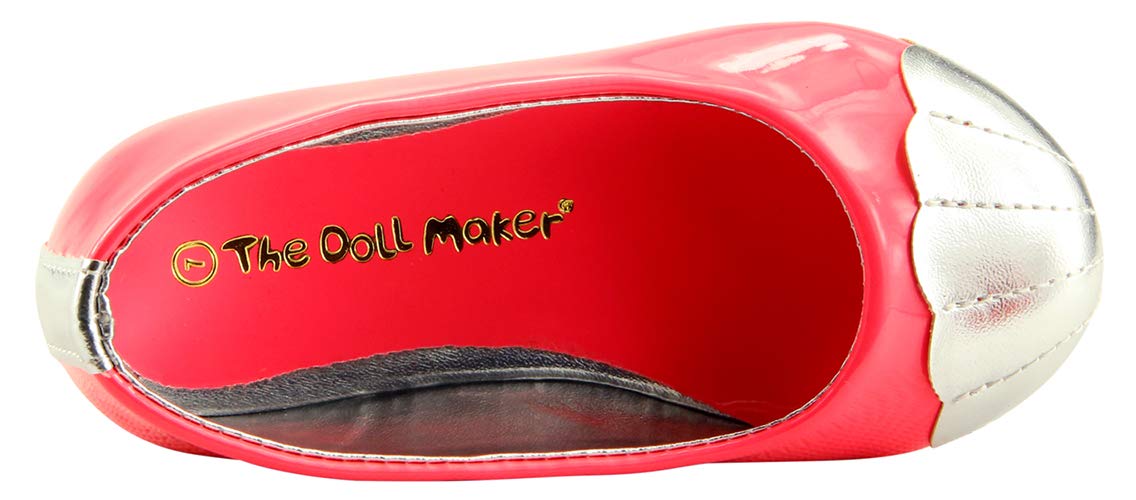 The Doll Maker Glitter Ballet Flat Shoes - Women's Sparkly Comfortable Slip-On Flats for Parties, Weddings & Everyday Wear