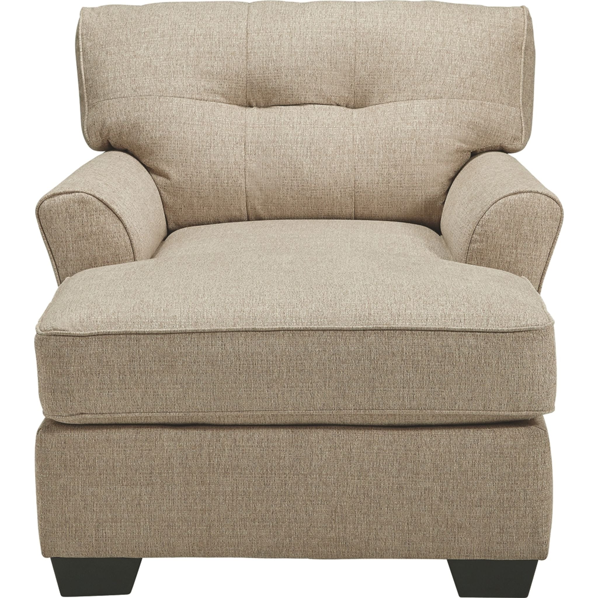 Ardmead Chaise Lounge in Putty - Modern Accent Chair for Living Room, Bedroom, or Office - Perfect for Relaxing, Reading, and Lounging