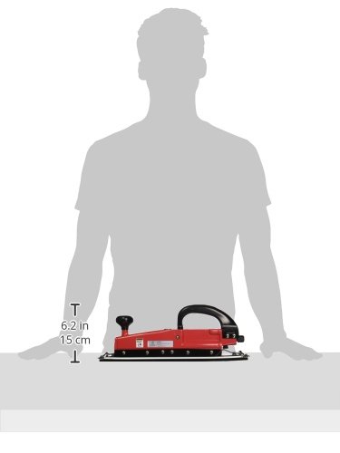 Sunex SX288C Straight Line Sander - Professional Air-Powered Body Shop Tool for Auto Detailing & Paint Prep | Perfect for Metal Finishing, Rust Removal & Surface Smoothing