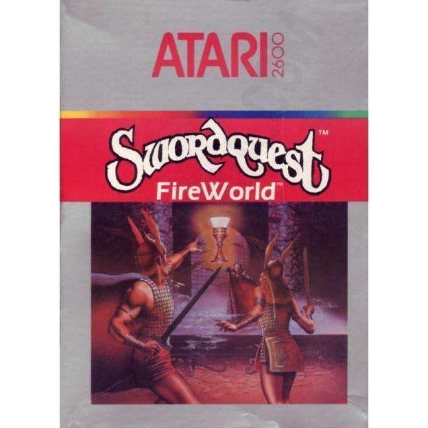 Atari 2600 SwordQuest FireWorld Retro Game Cartridge - Classic 80s Video Game for Collectors & Vintage Gaming Enthusiasts - Perfect for Nostalgic Gaming Nights & Retro Console Setups