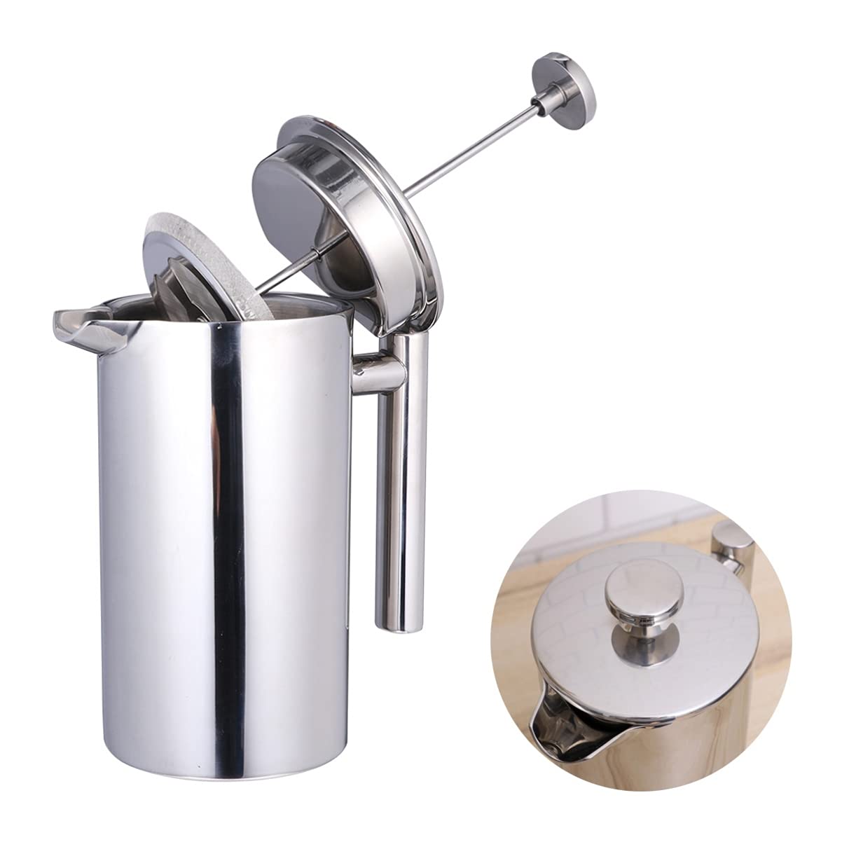 DOITOOL Espresso Machine - 15 Bar Pressure Coffee Maker for Latte, Cappuccino & Cold Brew - Compact Handheld French Press Coffee & Tea Maker for Home & Office Use