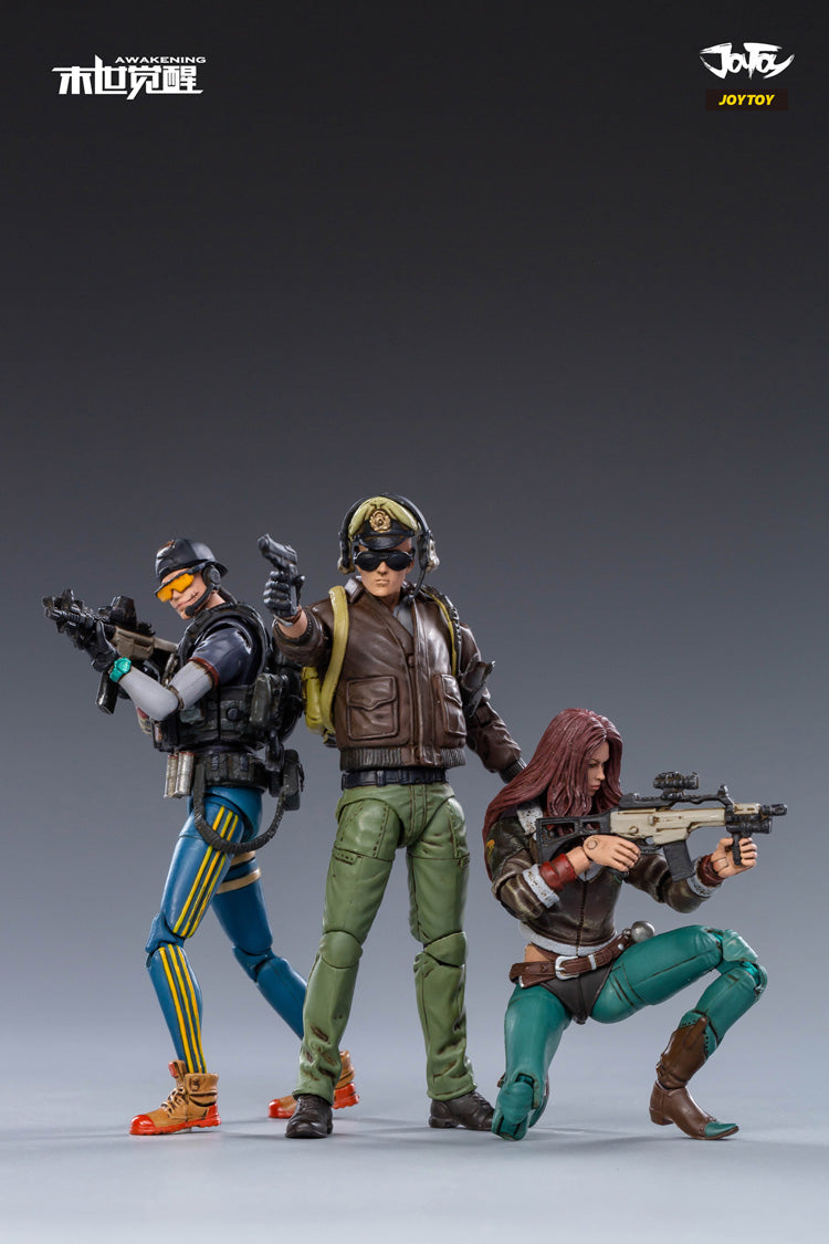 JOYTOY 1/18 Scale 3.75 Inch Action Figure Set - Awakening Luoning, Masan & Tiezha (3PCS) | Collectible Military Model Toys for Display & Role Play