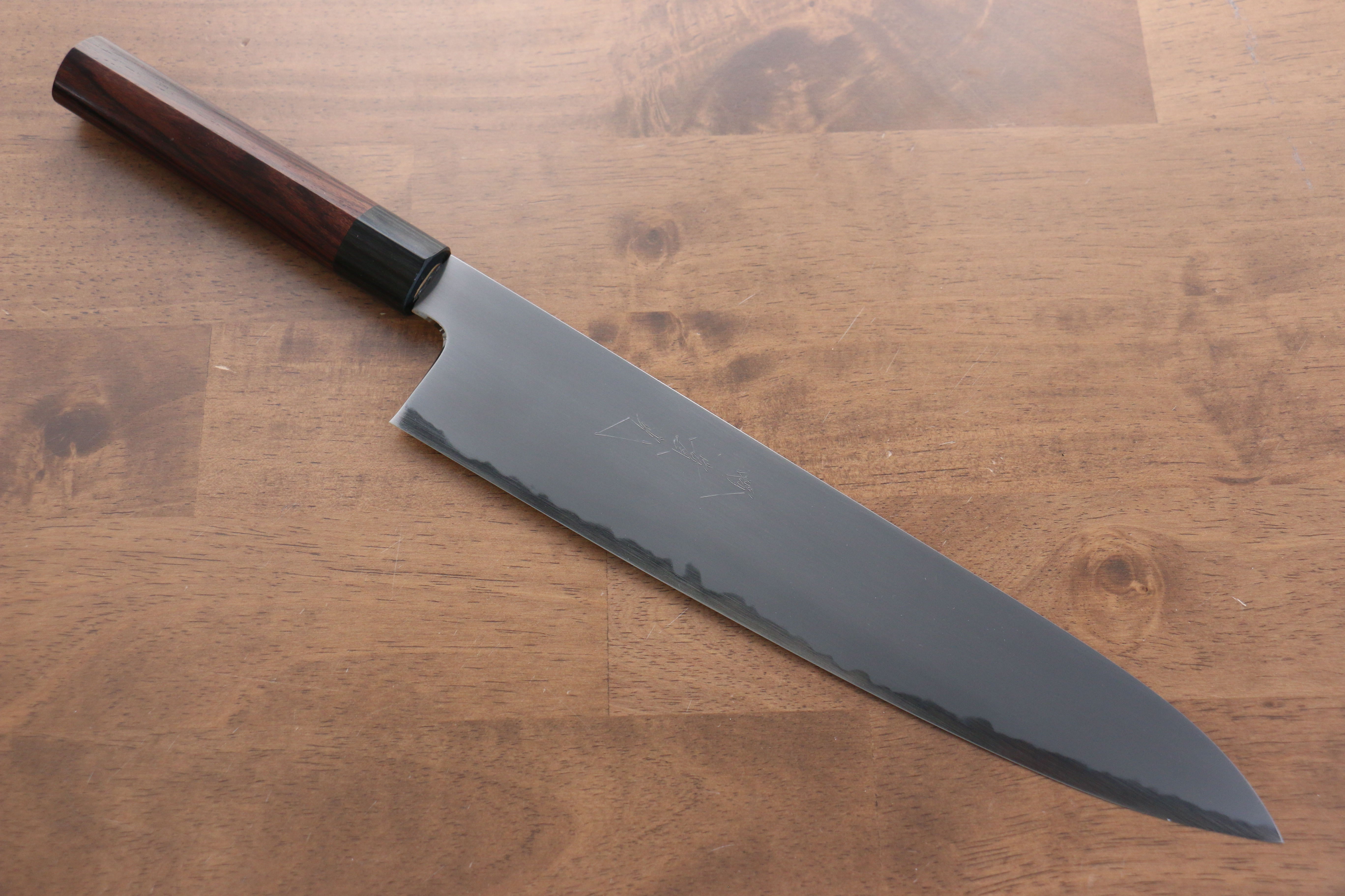 Premium Jikko White Steel No.2 Gyuto Japanese Chef Knife 300mm with Exquisite Shitan Handle - Perfect for Sushi, Meat Slicing & Professional Kitchen Use