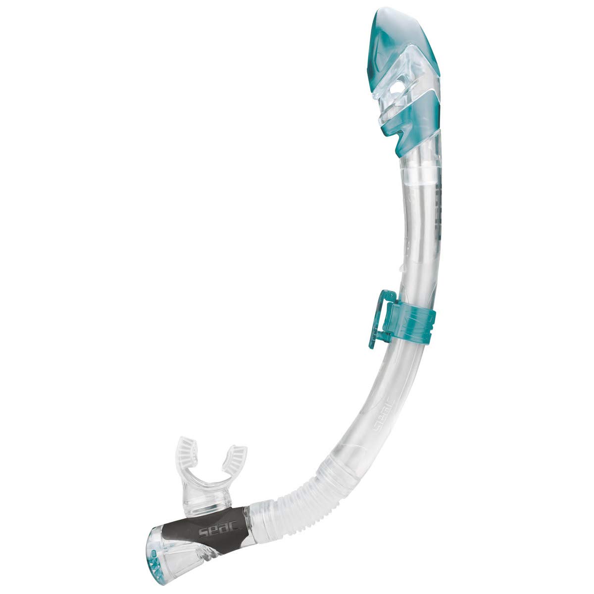 Seac Fast Dry Snorkel for Adults - Dry Top & Purge Valve - Comfortable Snorkeling Gear for Ocean Swimming, Beach Vacations & Underwater Exploration