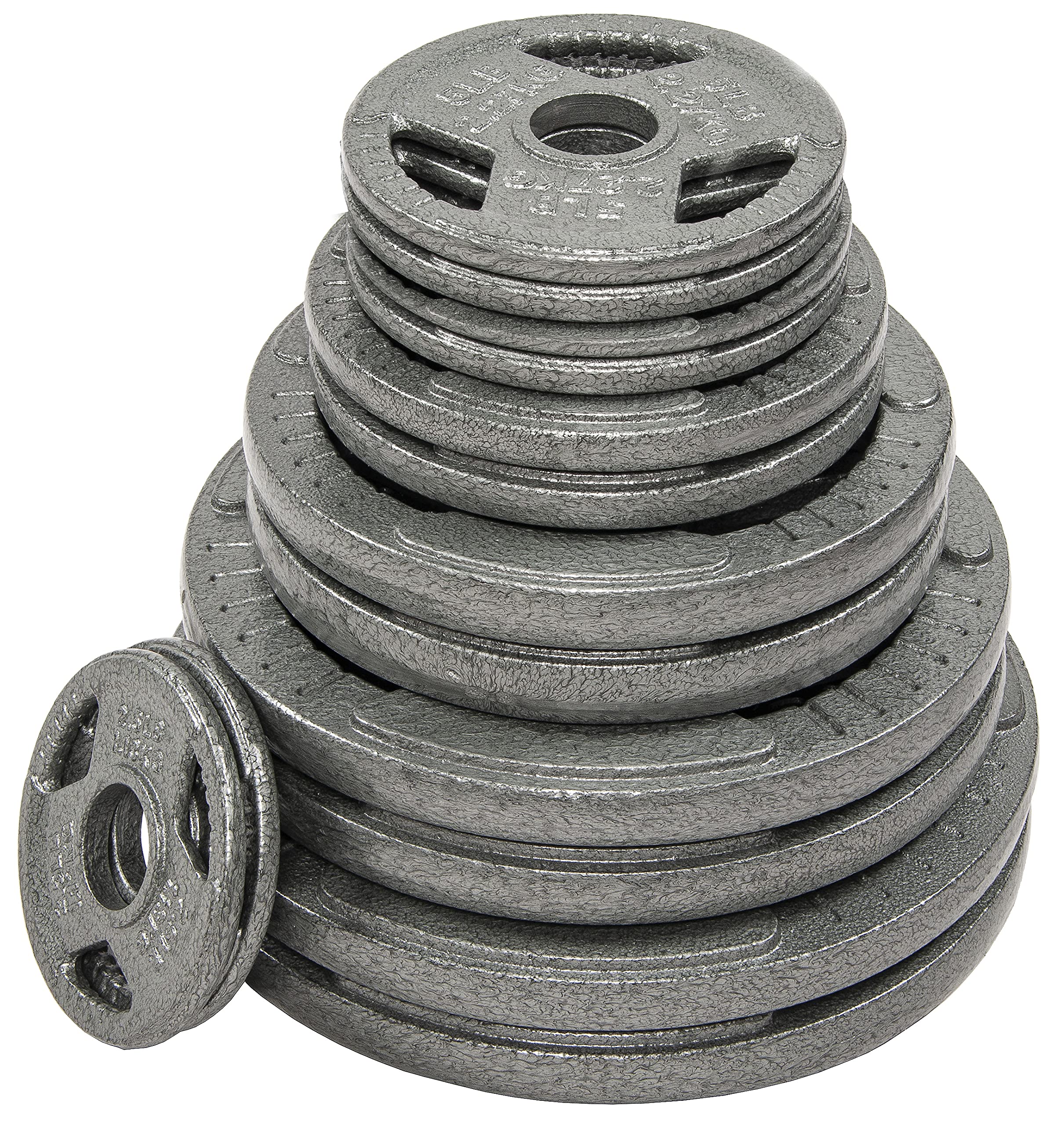 BalanceFrom 300-Pound Olympic Weight Set with 7FT Olympic Barbell & Cast Iron Plates - Perfect for Home Gym, Strength Training & CrossFit Workouts