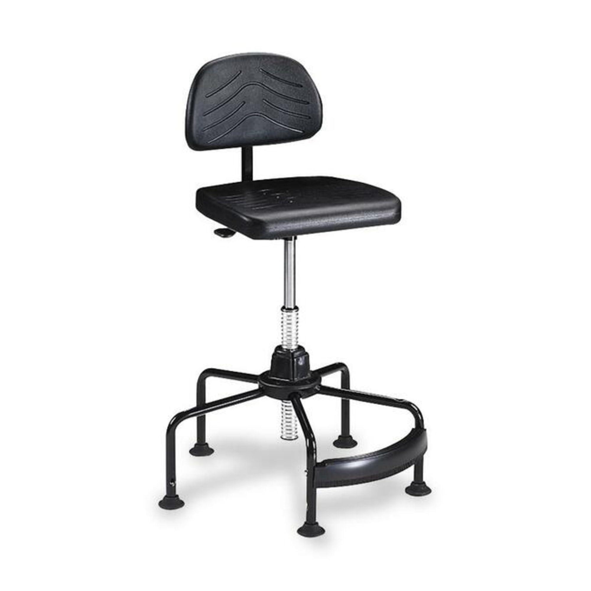 Safco 5117 Black Master High-Back Economy Industrial Swivel Task Chair - Ergonomic Office Workbench Chair for Comfortable Desk Work & Industrial Workspaces