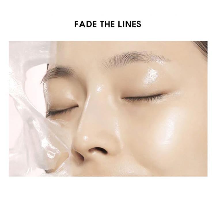 1 PC Lefilleo Collagen Peel-Off Face Mask - Deeply Firming, Lifting & Purifying - Reduces Fine Lines & Wrinkles - 65g - Perfect for Spa Night & Anti-Aging Skincare Routine