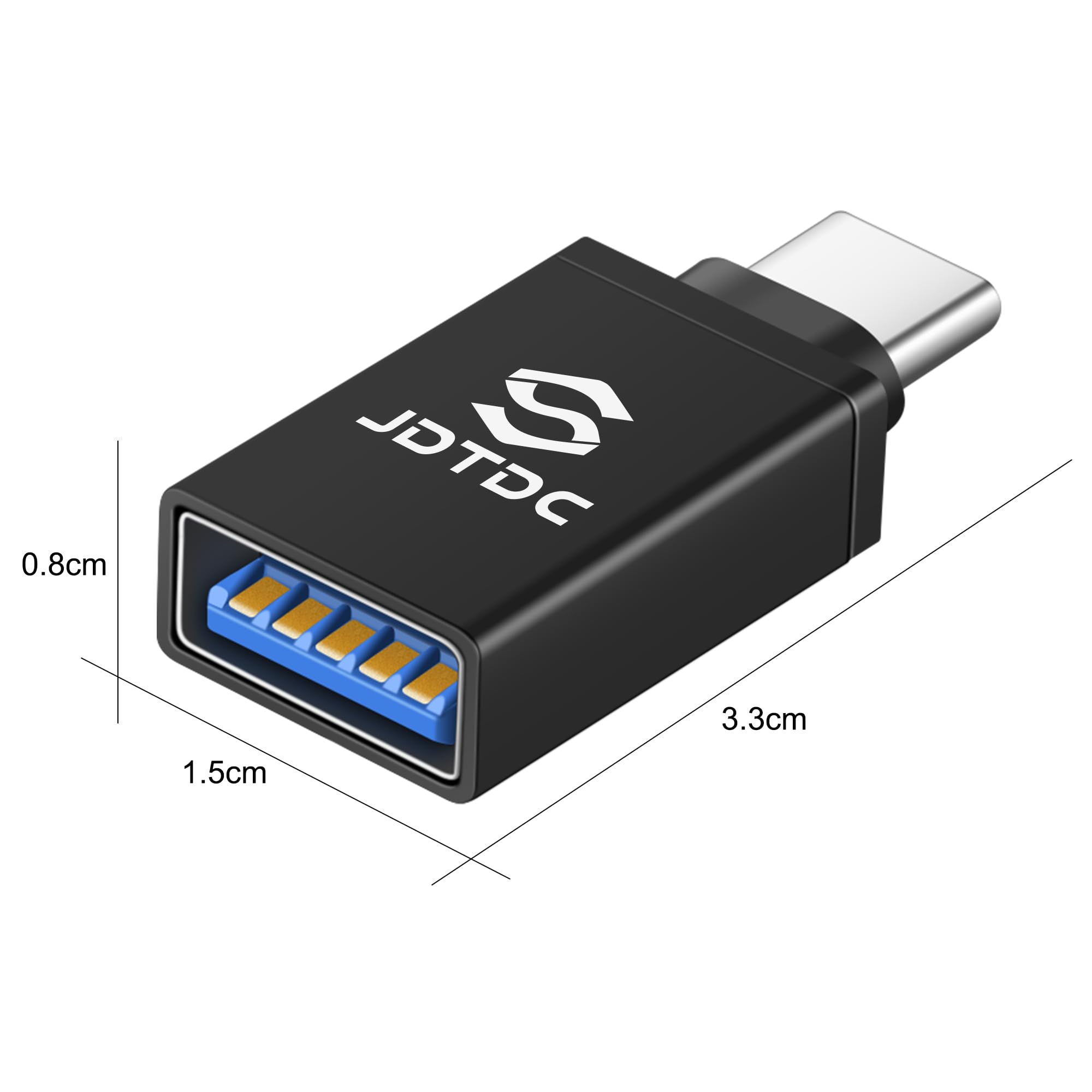 2 Pack USB C to USB 3.0 Adapter, USB Type C Female to USB Male Converter - Compatible with iPhone 15, iPad, MacBook, Thunderbolt 4/3 & Android Devices - Fast Data Transfer & Charging for Phones, Laptops, Tablets & More