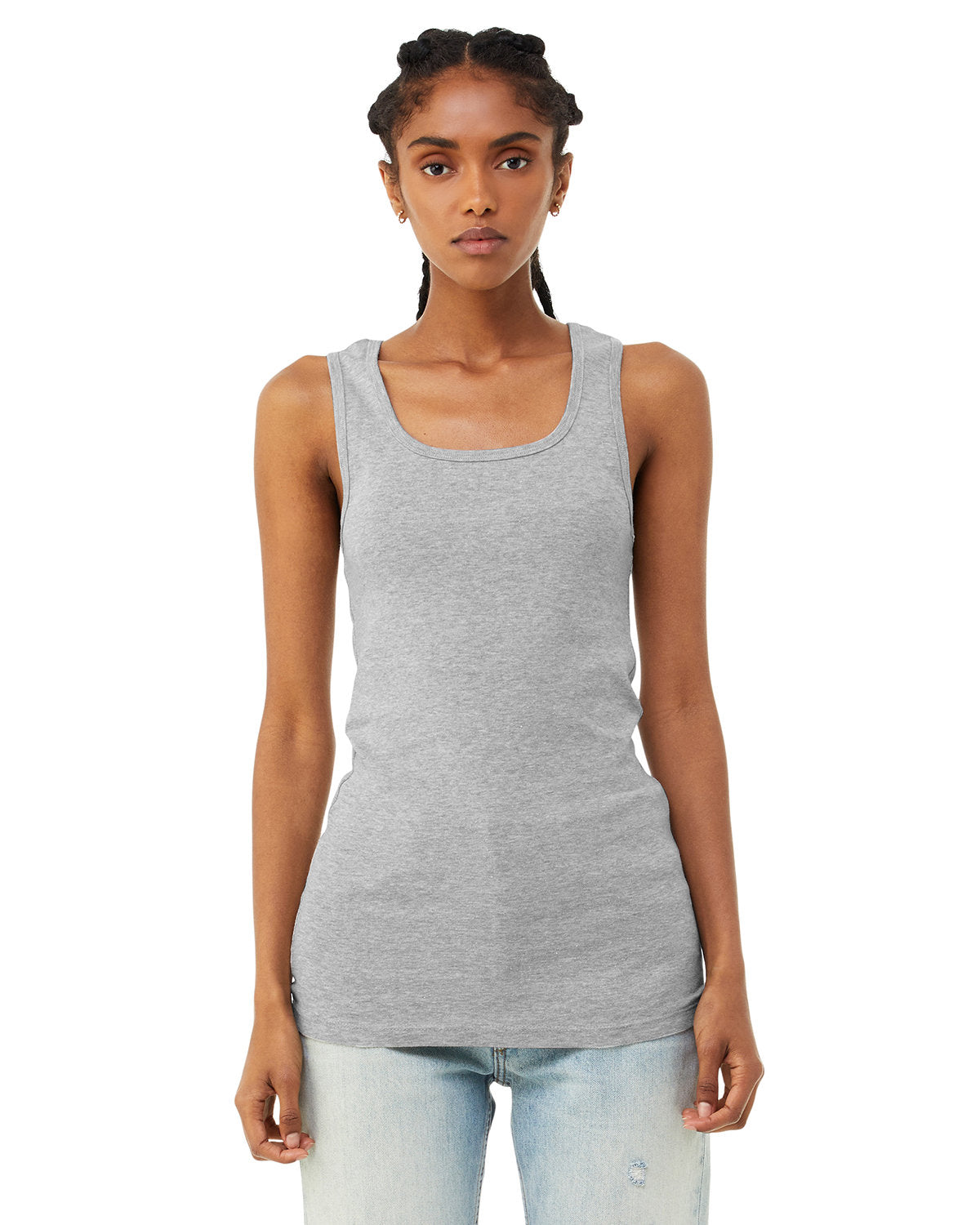 Bella + Canvas 1081 Women's Micro Ribbed Tank Top - Soft Stretchy Slim Fit Sleeveless Shirt for Gym, Yoga & Casual Wear