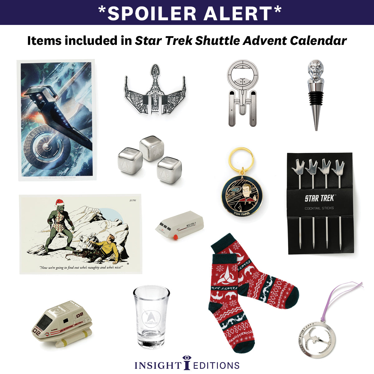 Star Trek Advent Calendar - 12 Days of Collectible Treasures for Fans | Perfect for Holiday Gifting & Christmas Countdown