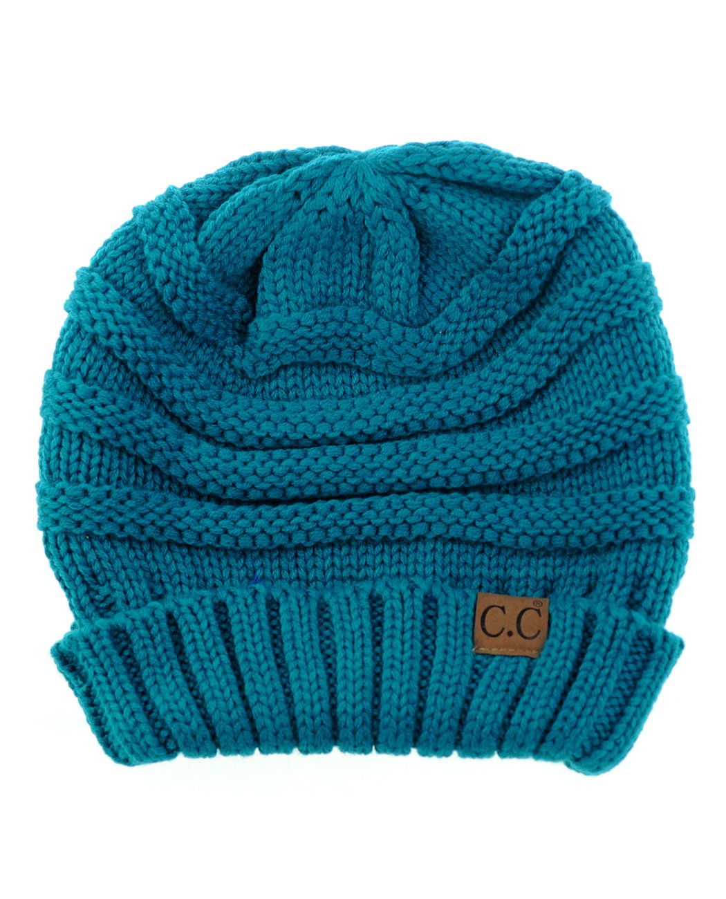 NYFASHION101 Slouchy Wrinkled Beanie Cap - Soft Knit Skull Hat for Men & Women - Perfect for Winter, Outdoor Activities & Casual Streetwear Fashion